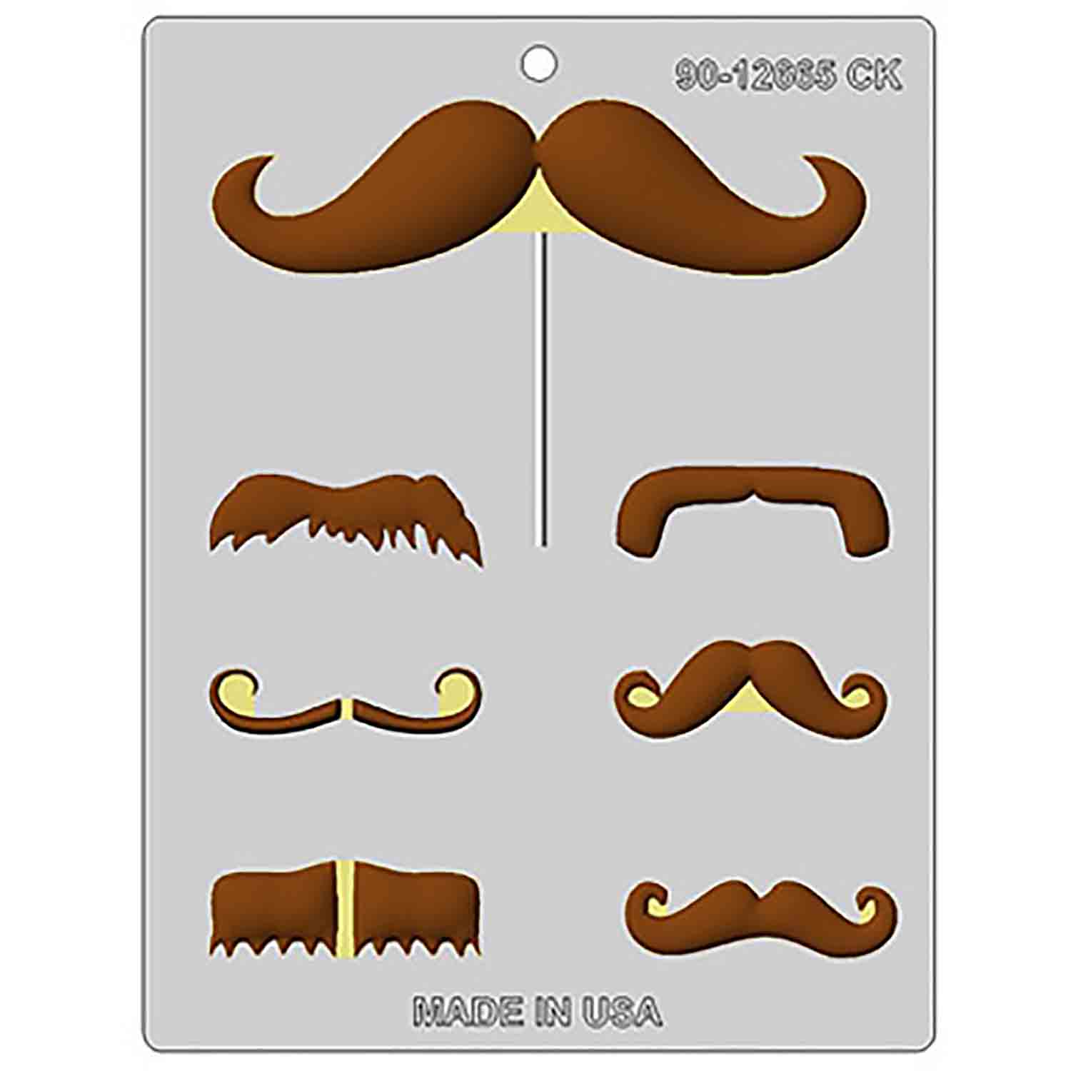 Mustache Assortment Chocolate Mold