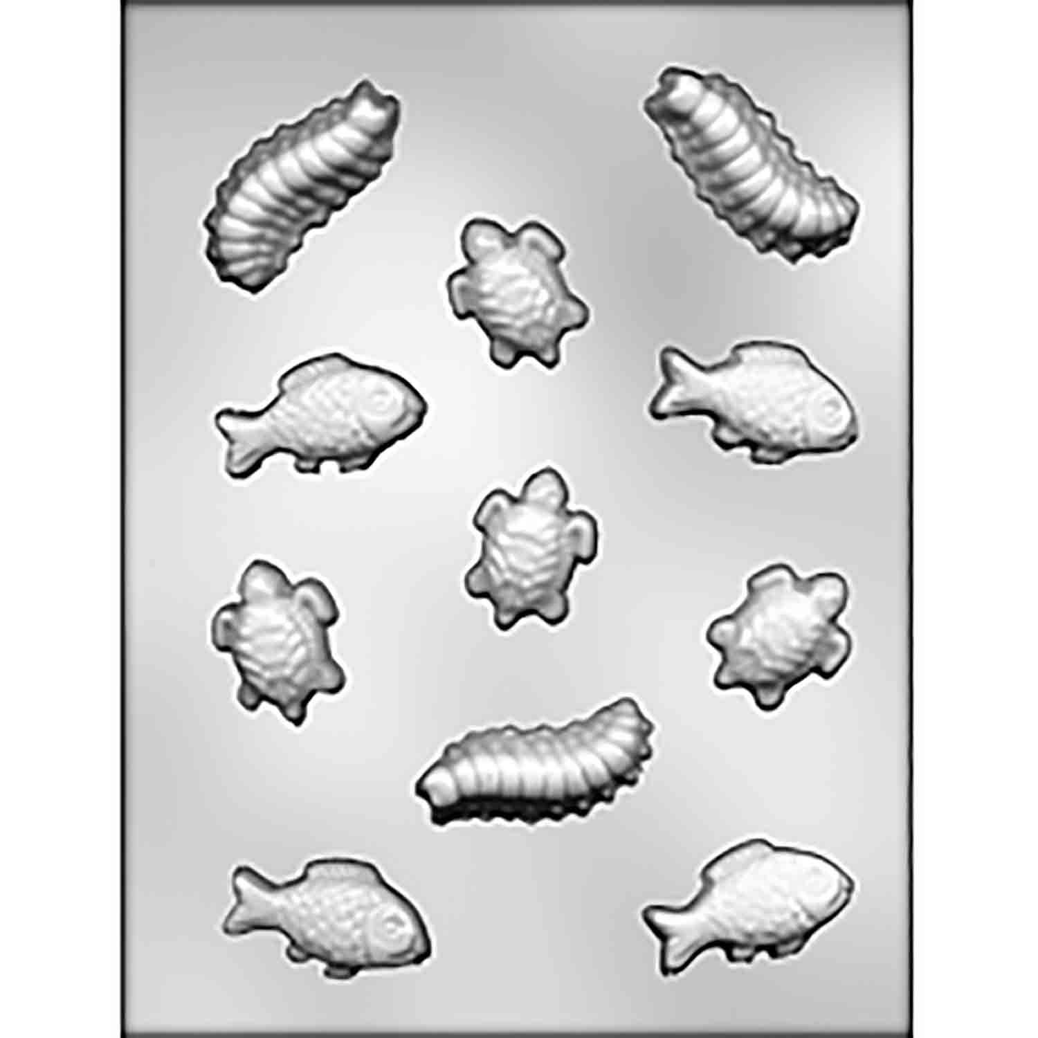 Water Animals & Centipedes Chocolate Mold