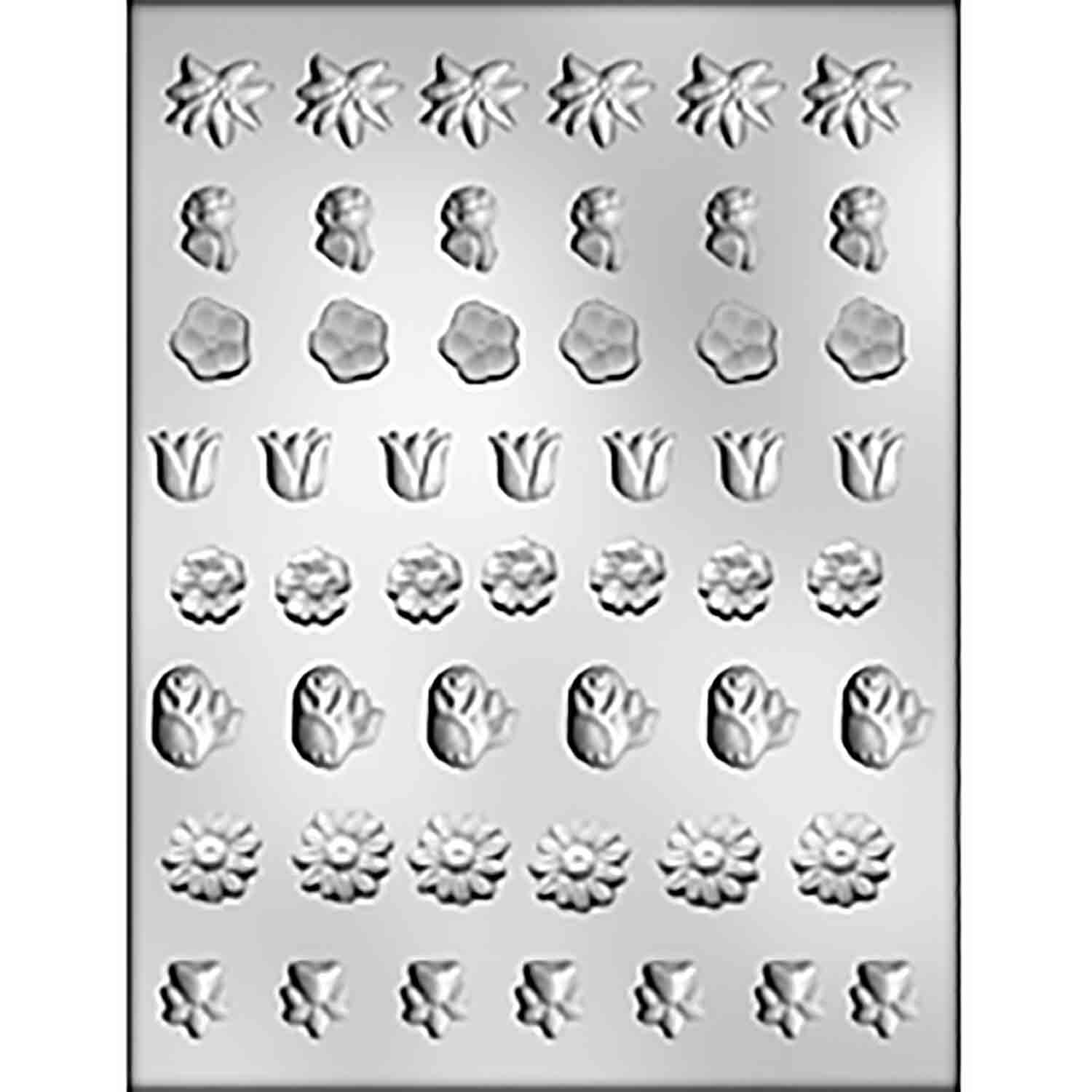 Flower Lay-Ons Chocolate Candy Mold