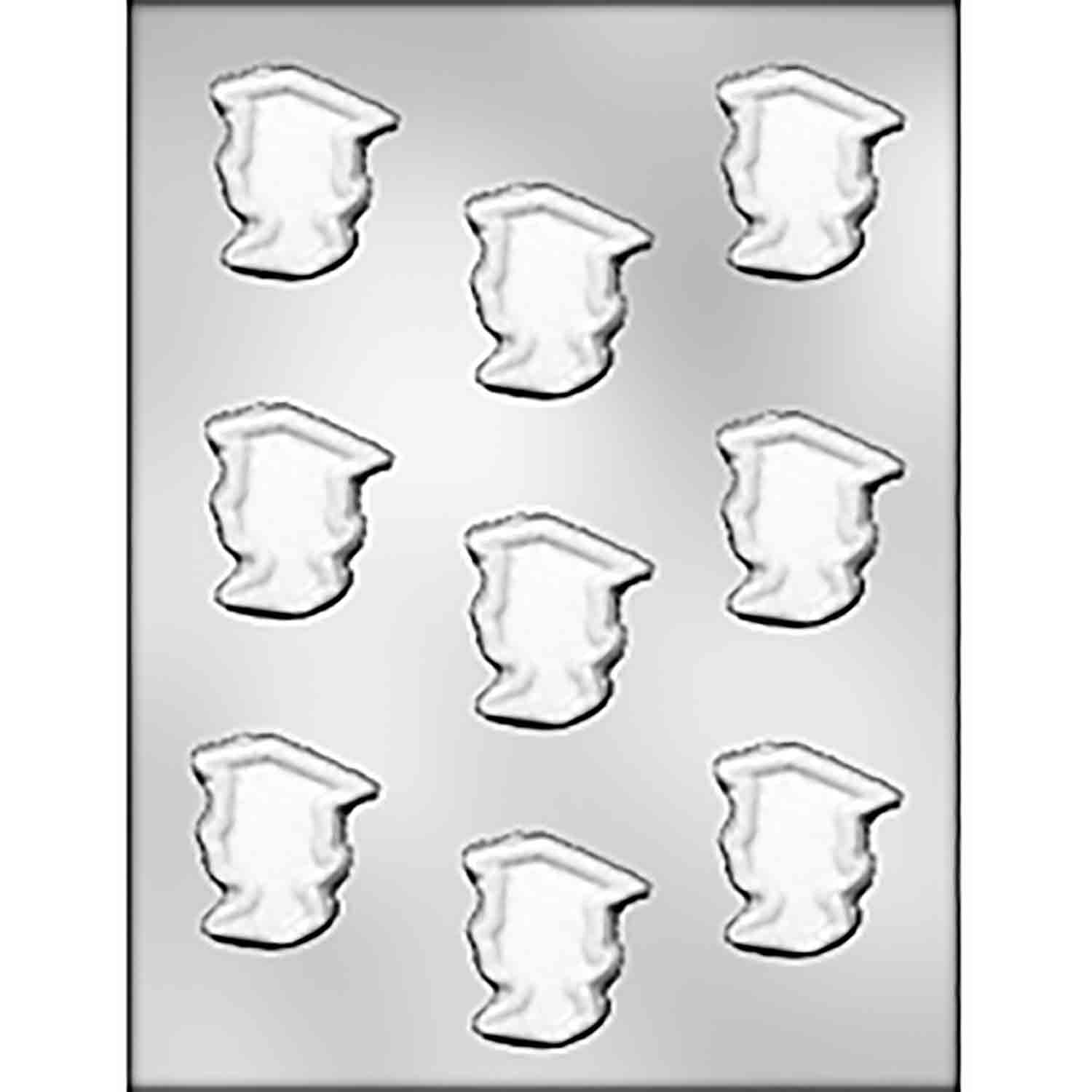 Graduate Girl Silhouette Mint Chocolate Candy Mold