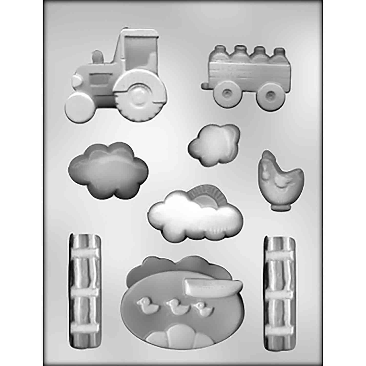 Farm Scene Chocolate Mold