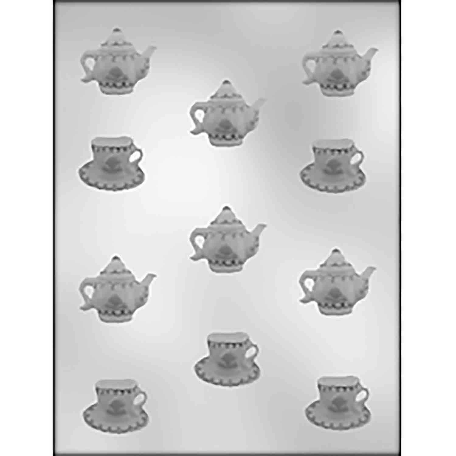 Cup, Saucer, & Teapot Chocolate Mold Country Kitchen SweetArt