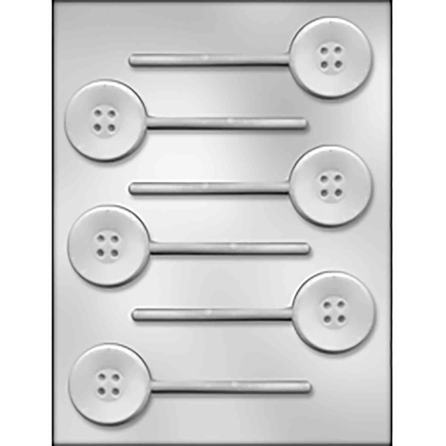 Button Sucker Chocolate Candy Mold 9013720 Country Kitchen SweetArt
