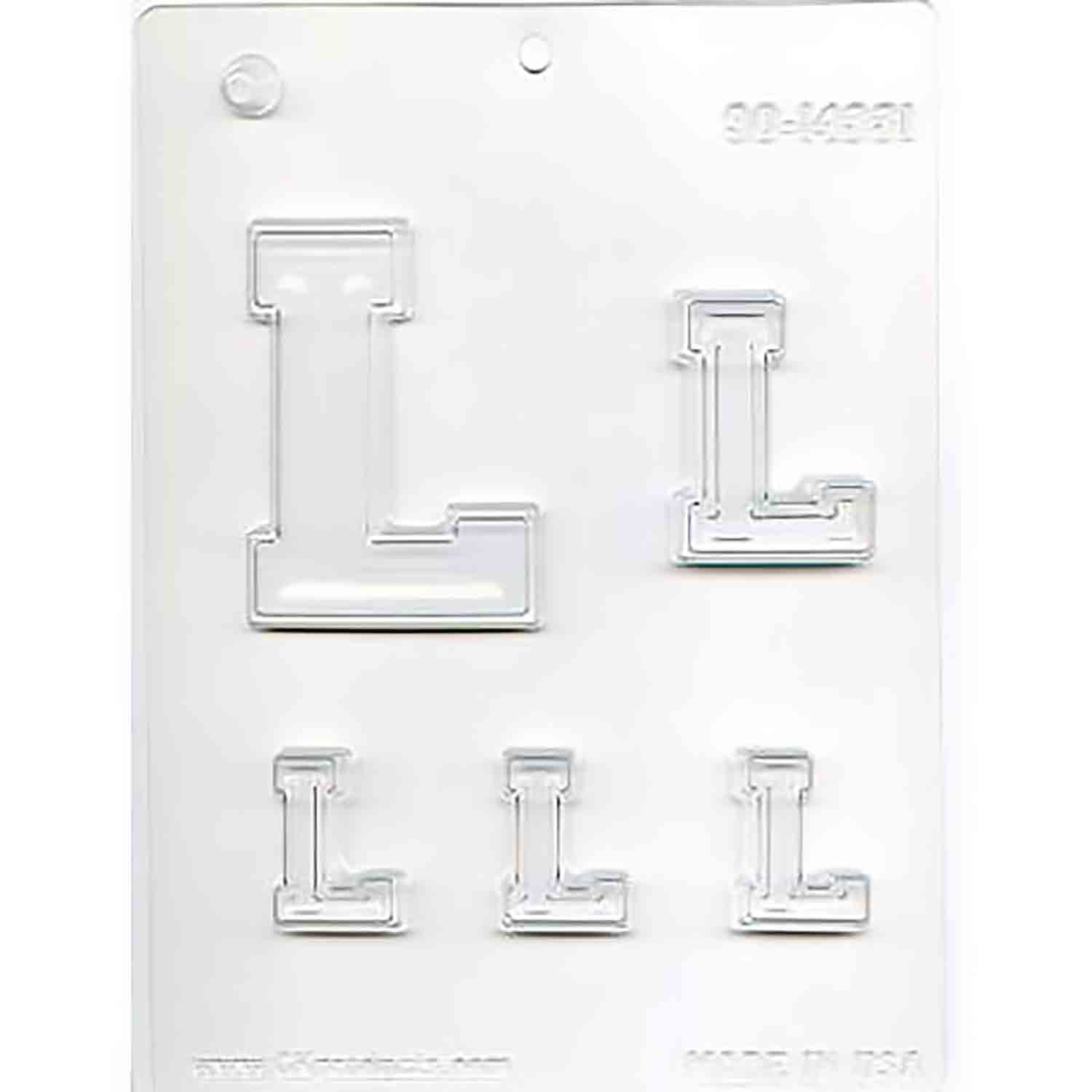 Collegiate Letter L Chocolate Mold