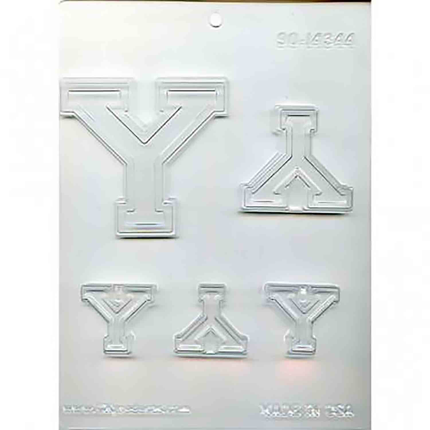 Collegiate Letter Y Chocolate Mold