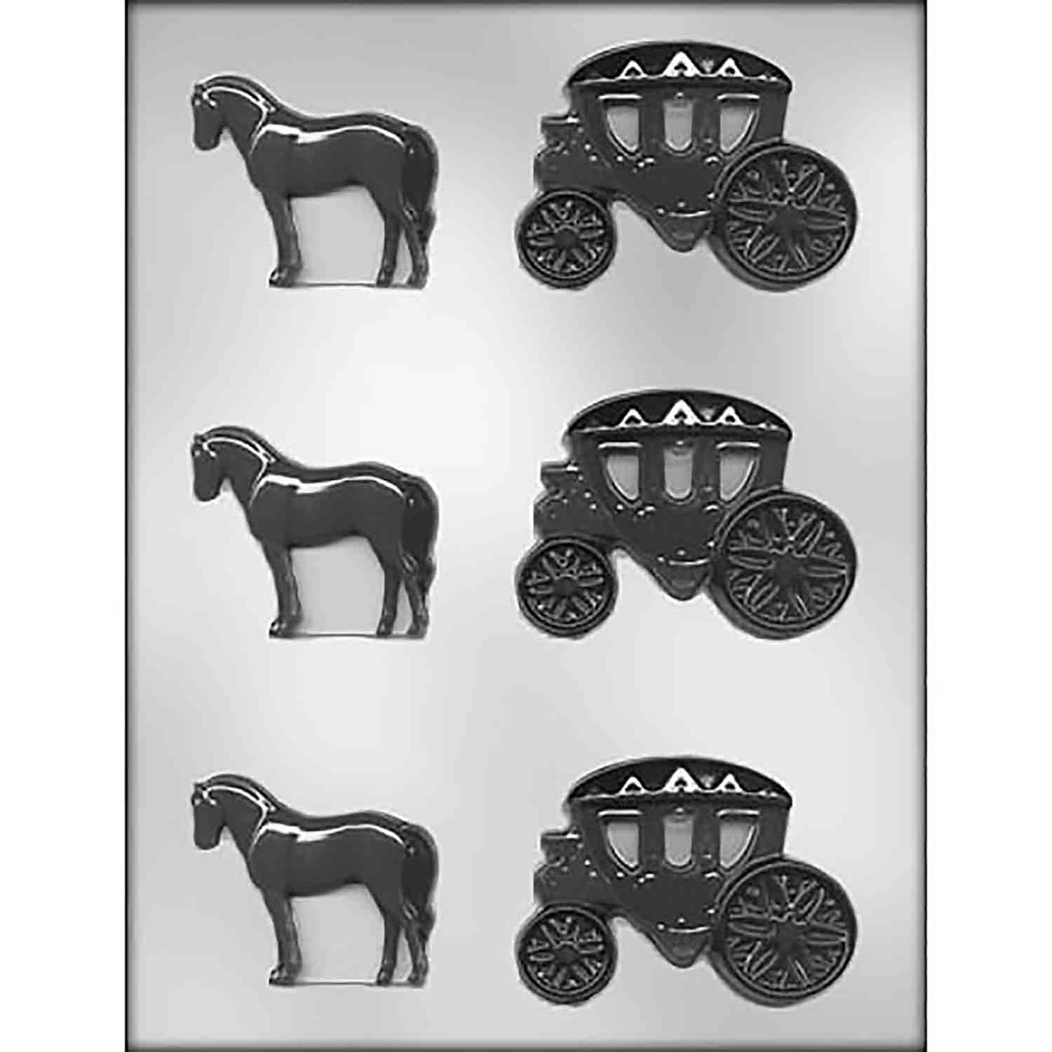 Horse and Carriage Chocolate Candy Mold 9015752 Country Kitchen