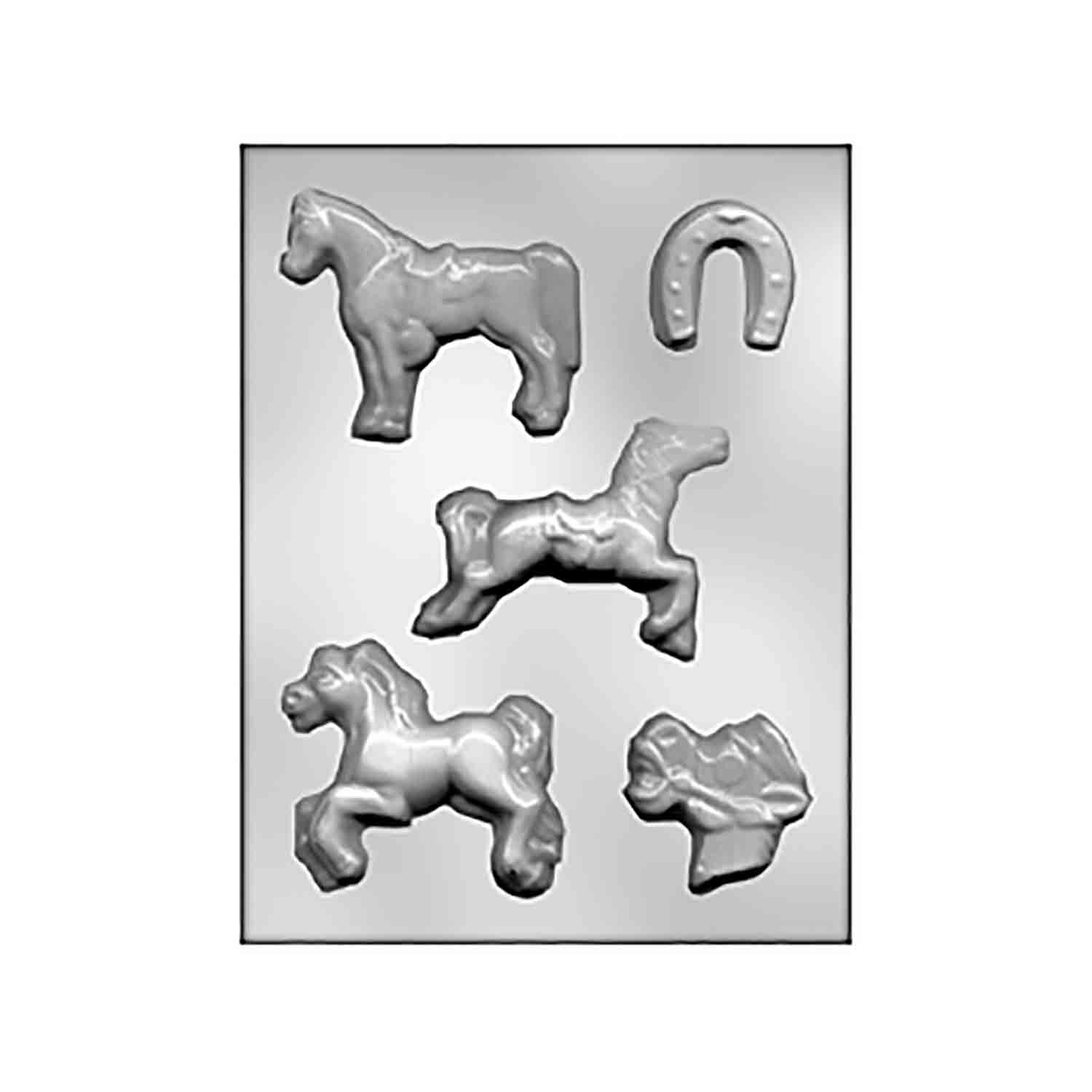 Horses & Horseshoe Chocolate Mold