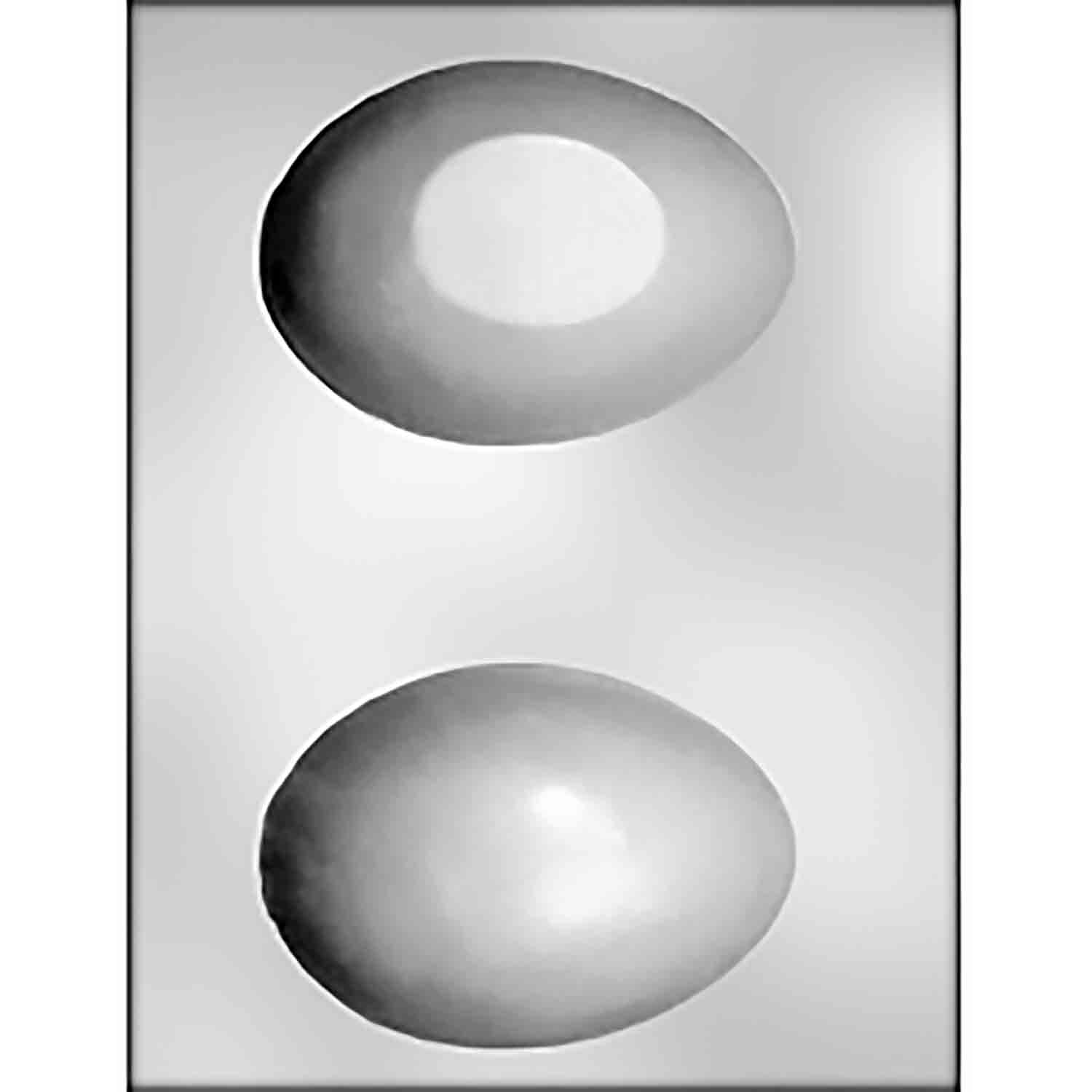 3D 4 1/2" Plain Egg Chocolate Mold