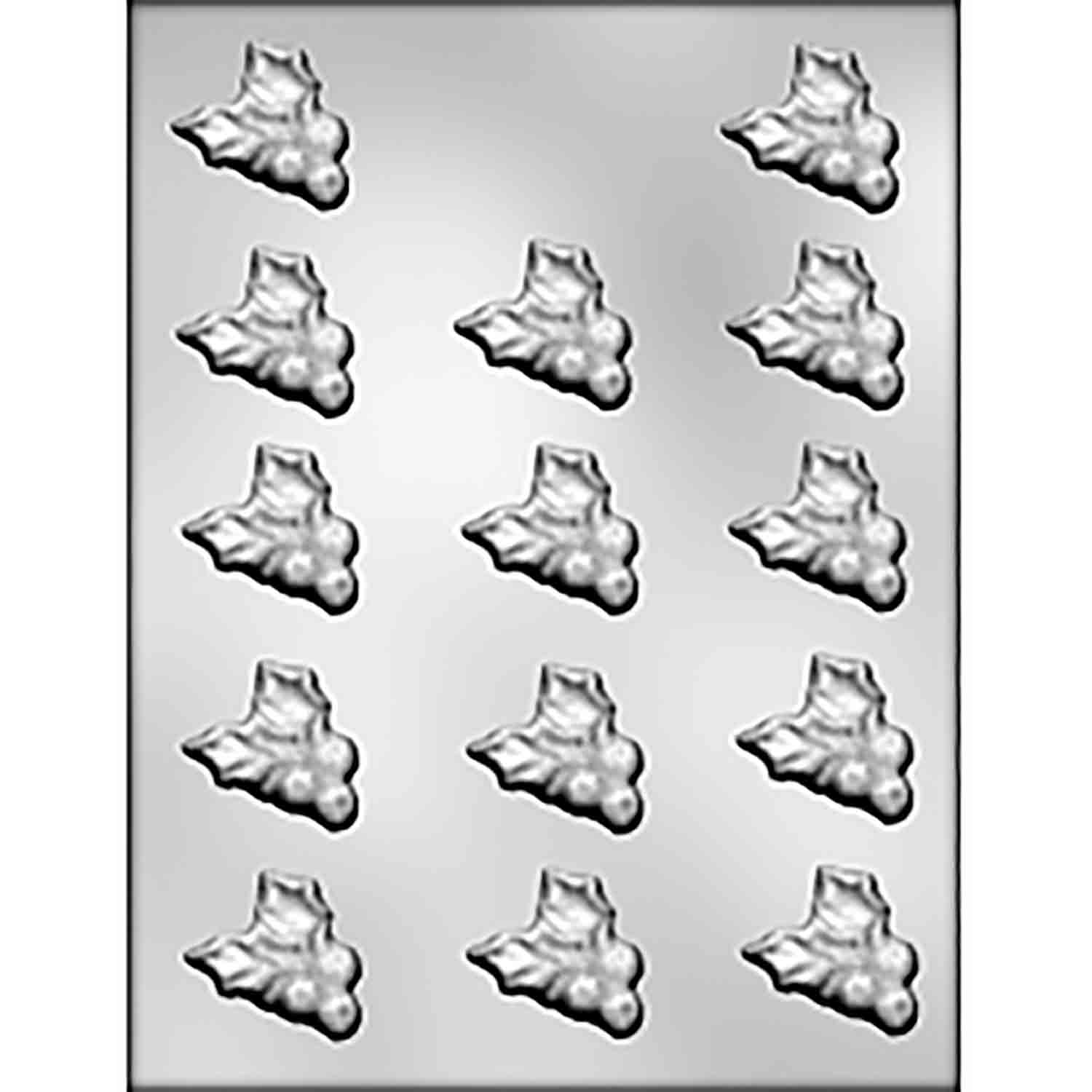 Holly & Berries Chocolate Mold Country Kitchen SweetArt