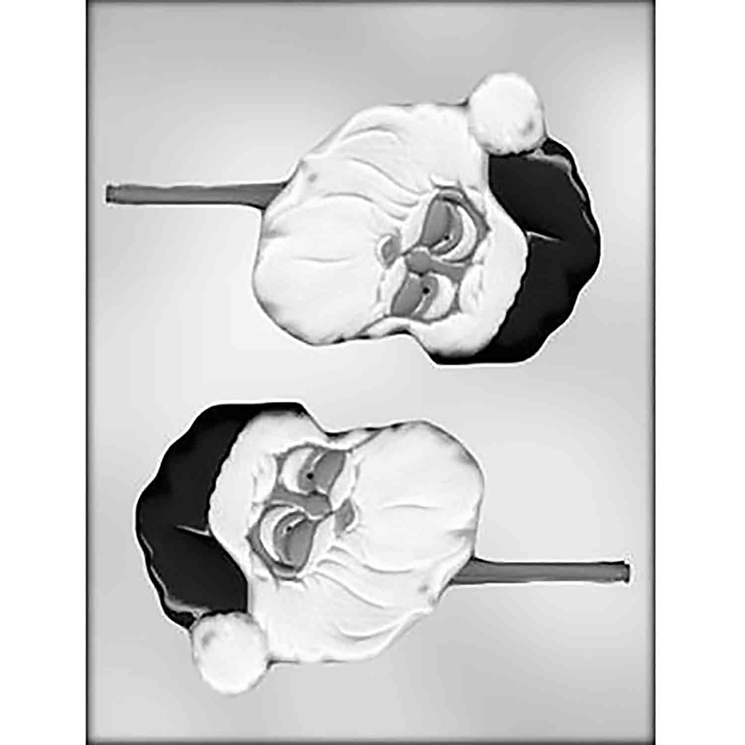 Santa Face Sucker Chocolate Mold
