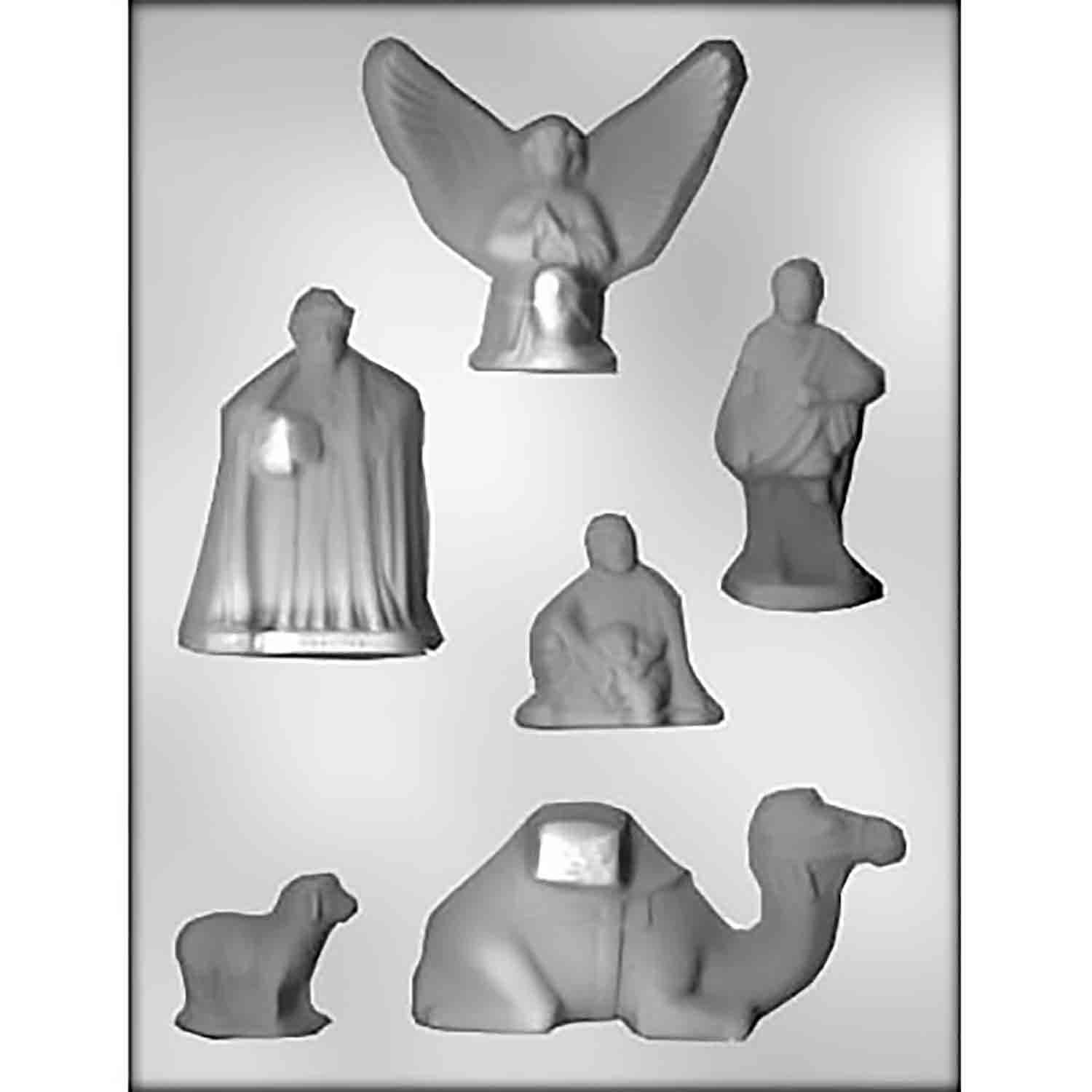 Wise Men, Camel, Angel and Sheep Candy Mold