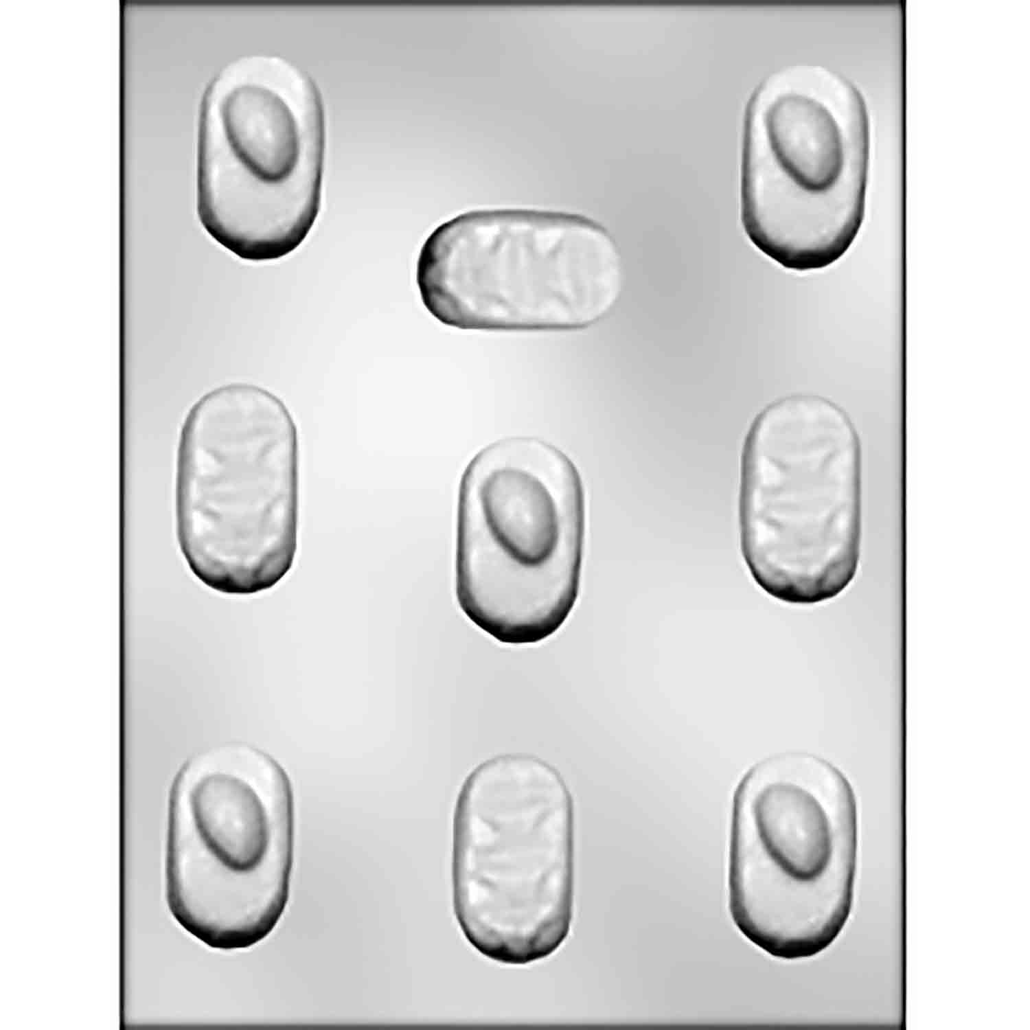 Candy Bar Mound/Almond Joy Chocolate Mold
