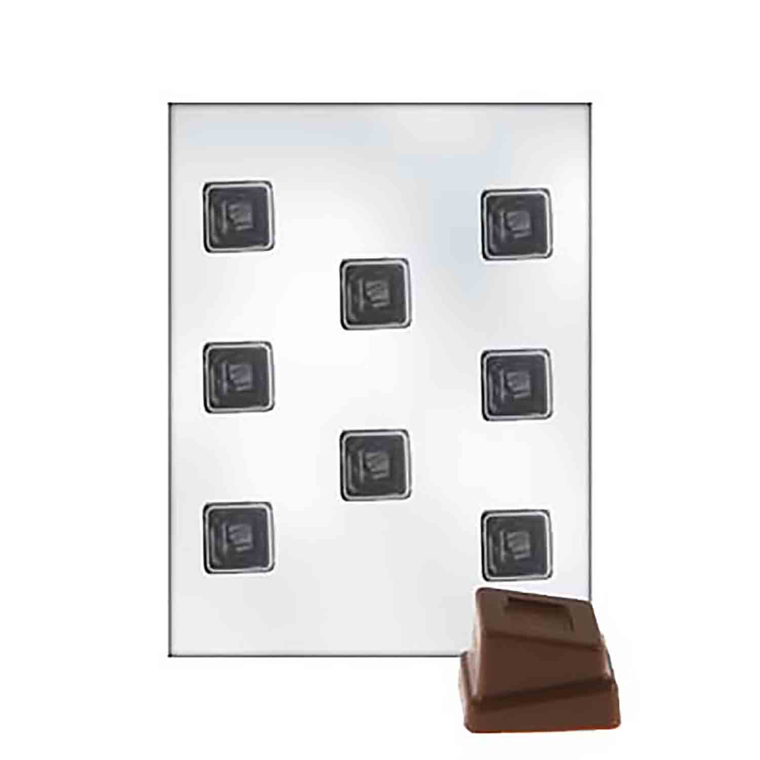 Uneven Squares Chocolate Mold
