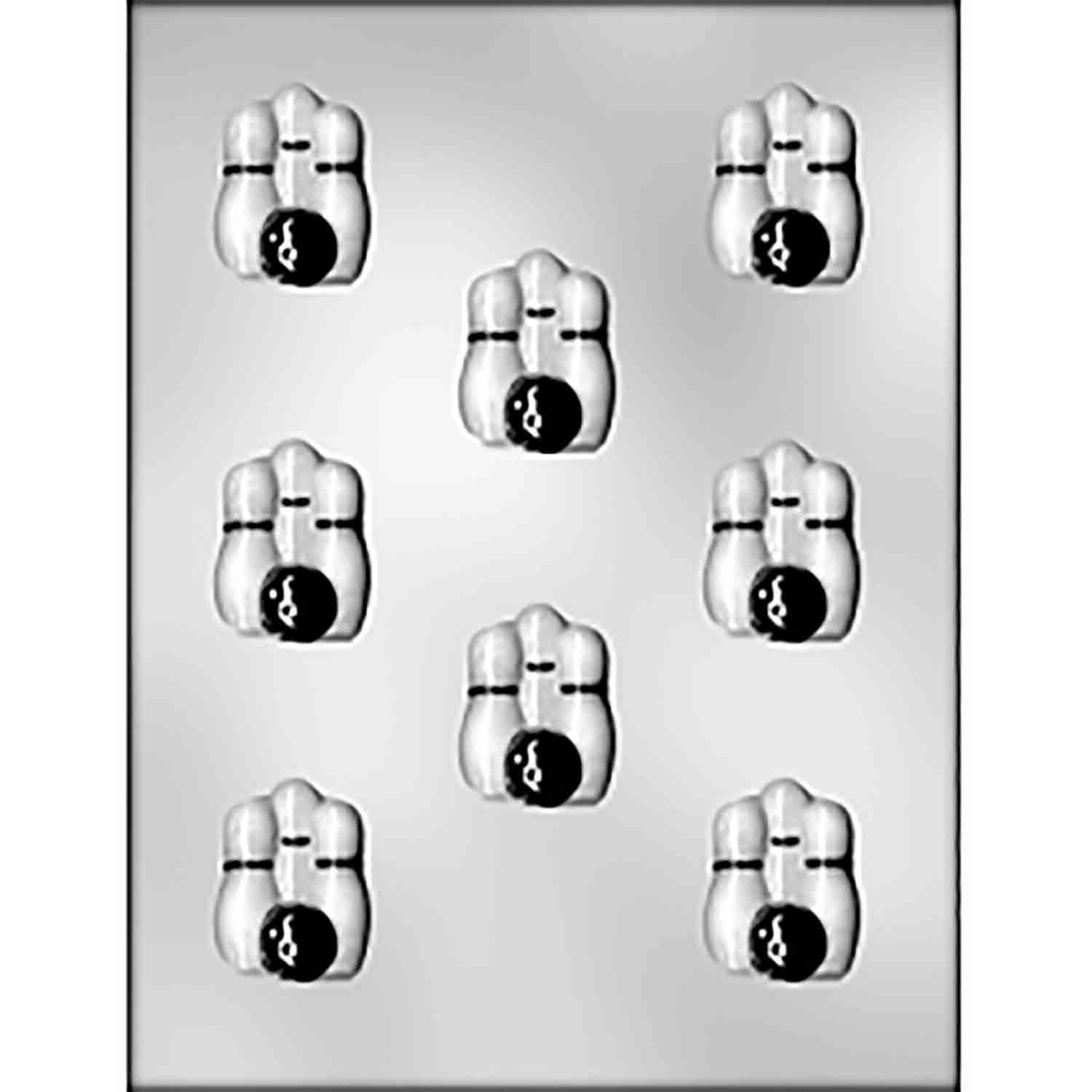 Bowling Pins & Ball Chocolate Candy Mold