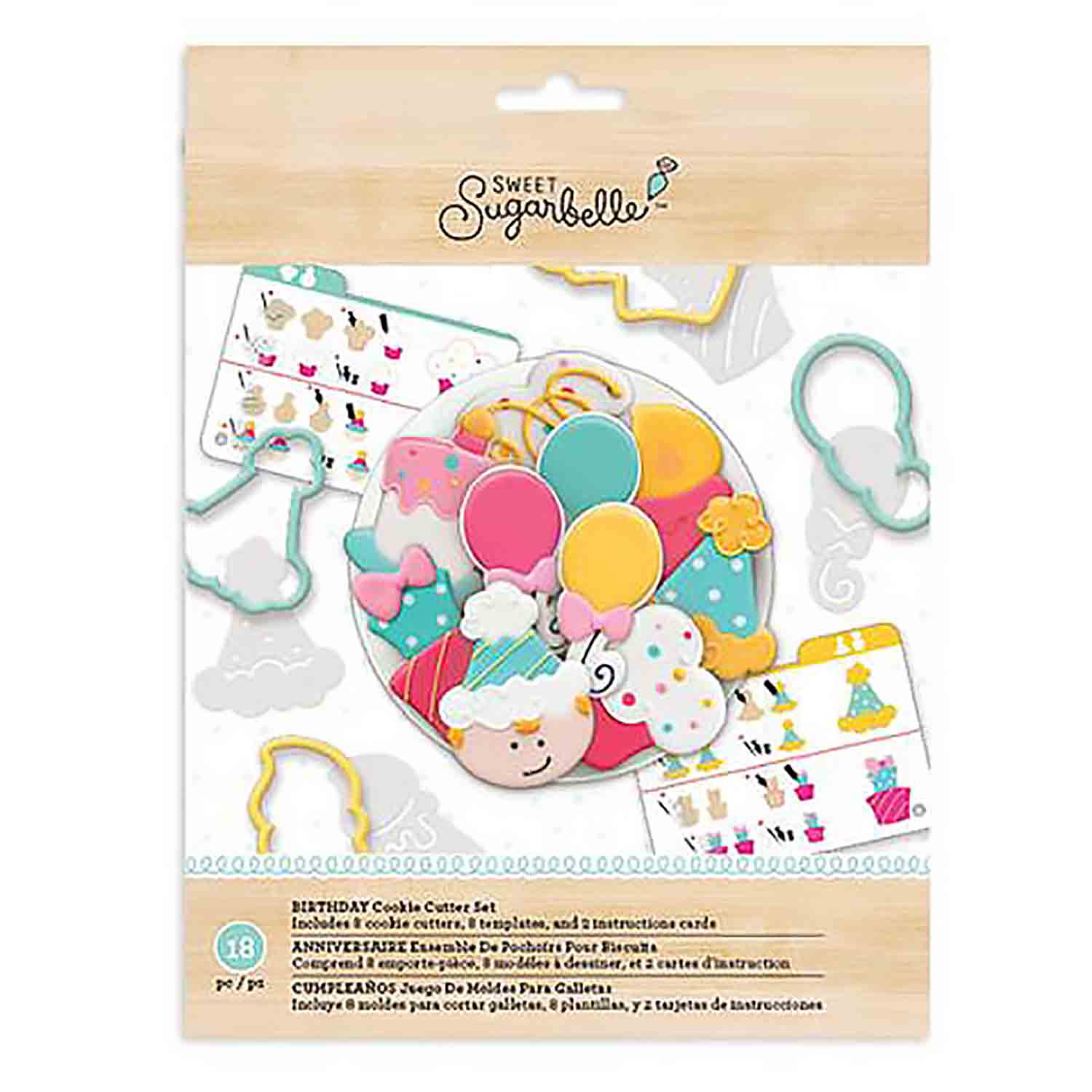 Birthday Cookie Cutter Stencil Set