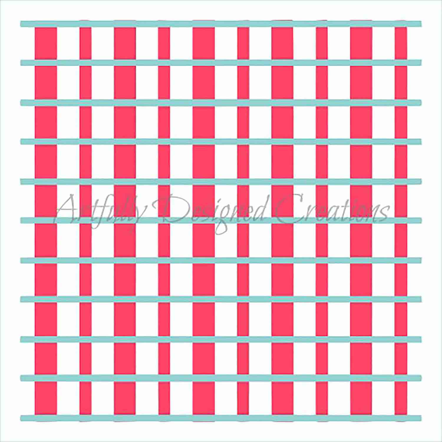 Plaid Cookie Stencil Set