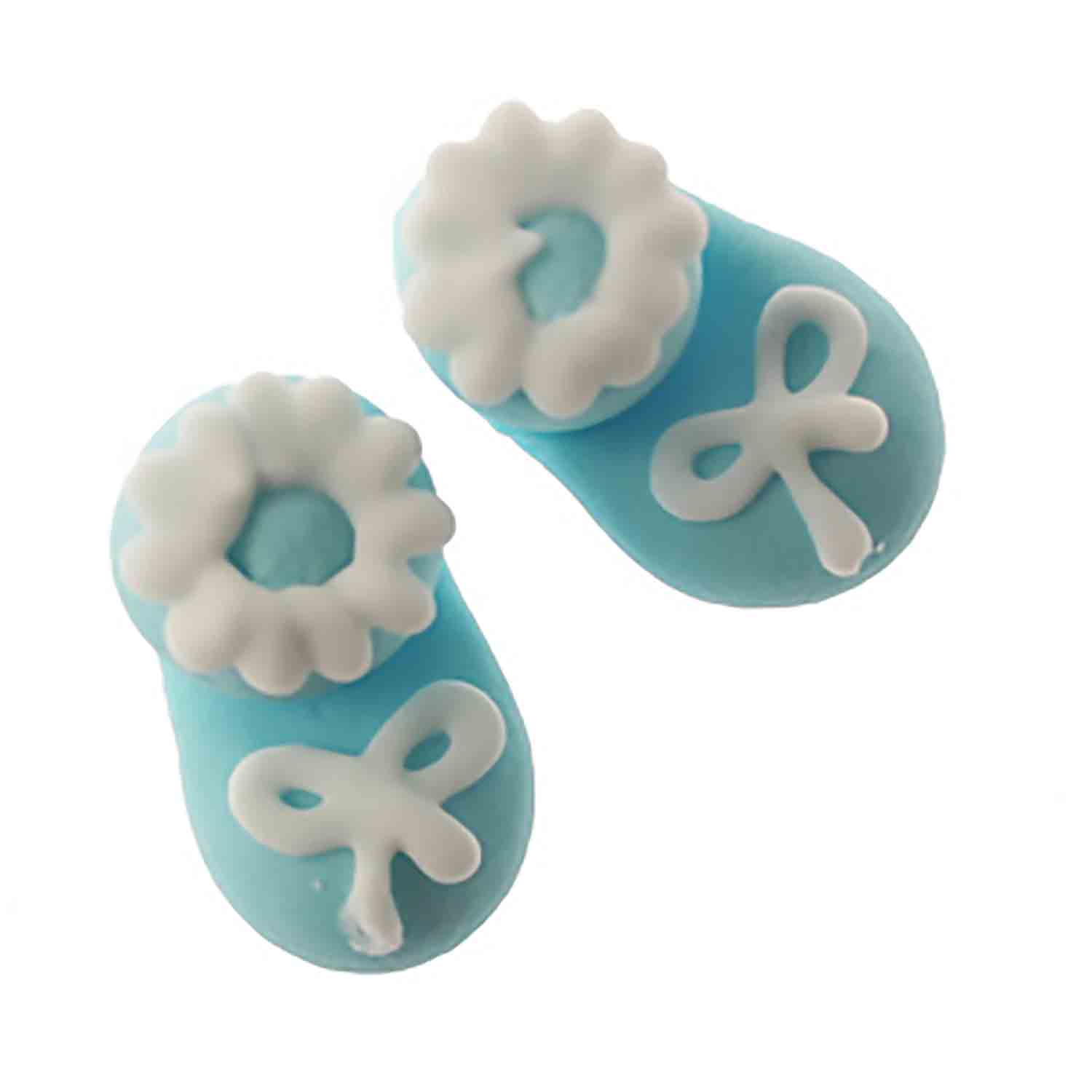 Blue Booties Icing Decorations