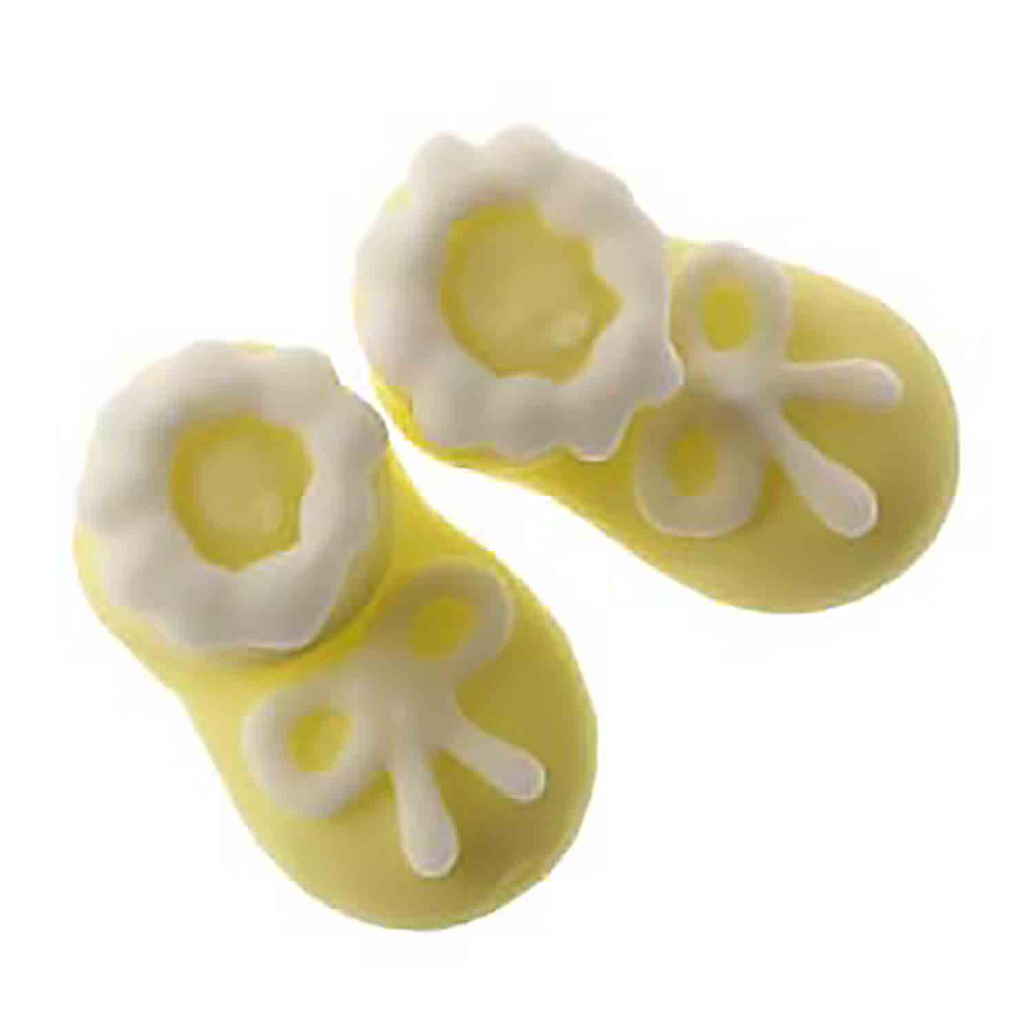 Yellow Booties Icing Decorations