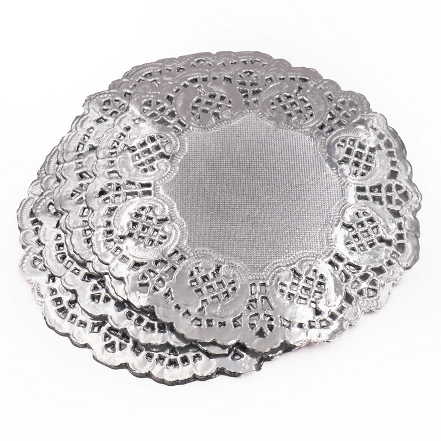 4.5 in Silver Doilies