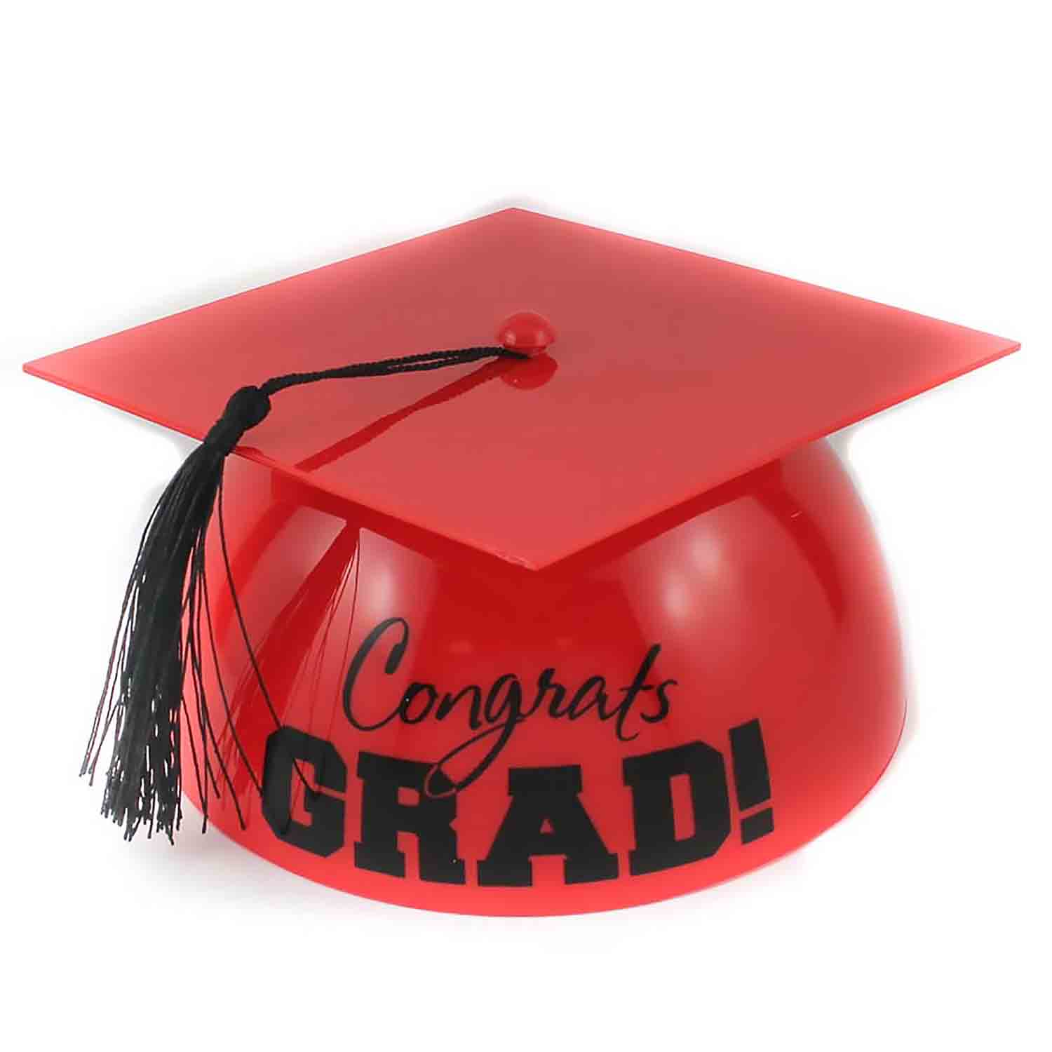 Red Grad Hat Cake Topper