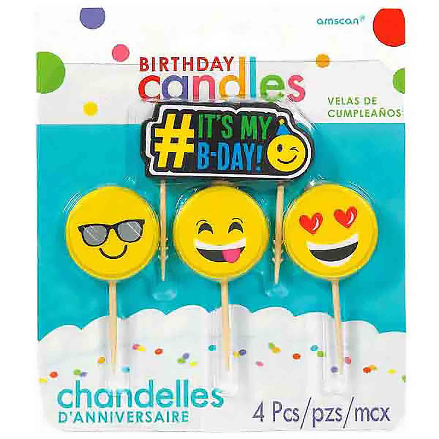 Emoji Icons Candle Set AMS170441 Country Kitchen SweetArt