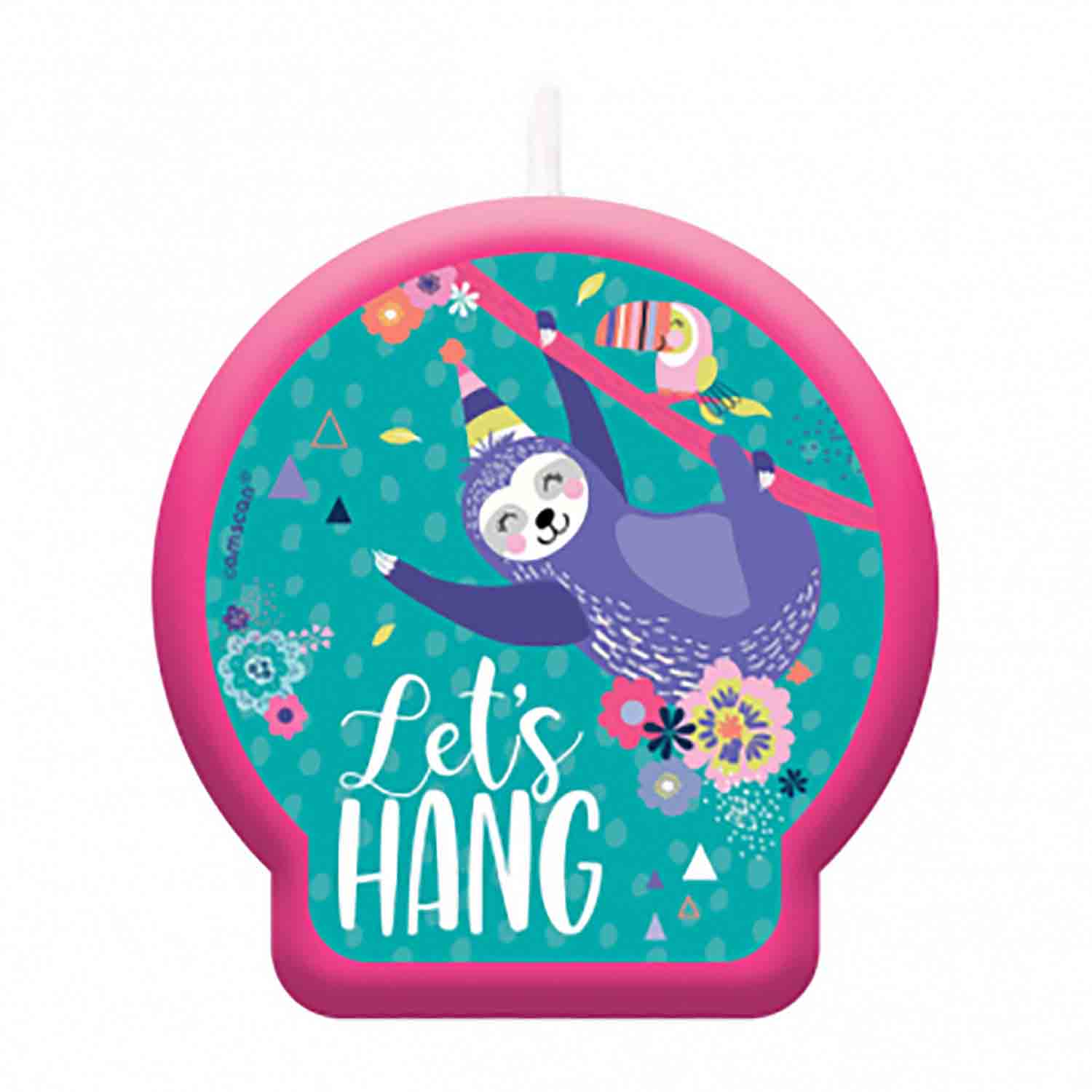 Let's Hang Sloth Candle