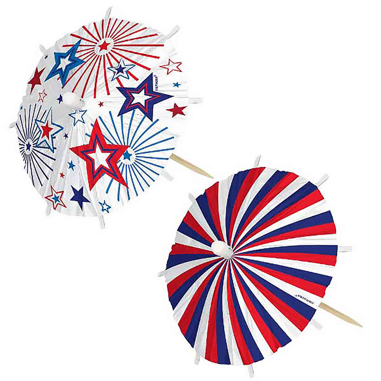 Jumbo Patriotic Umbrella Picks