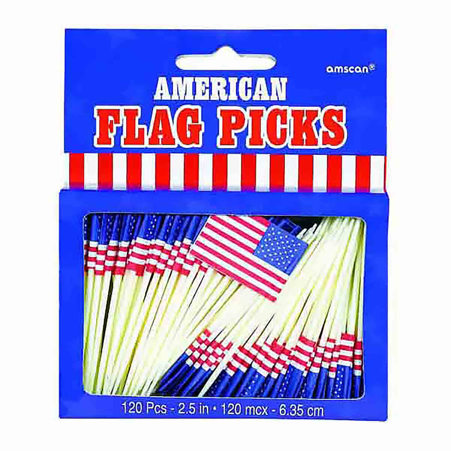 American Flag Cake Picks