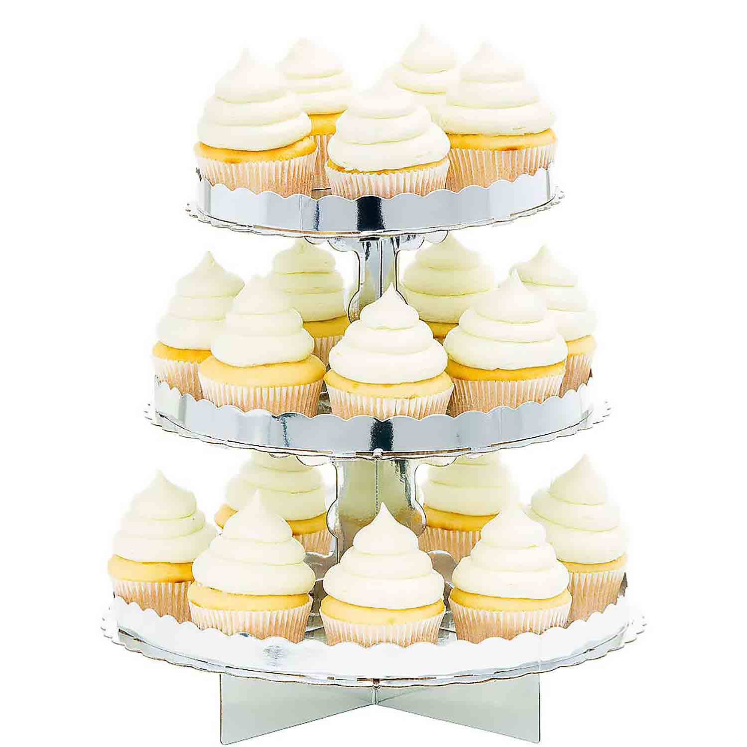 Silver Cupcake Stand AMS7518 Country Kitchen SweetArt