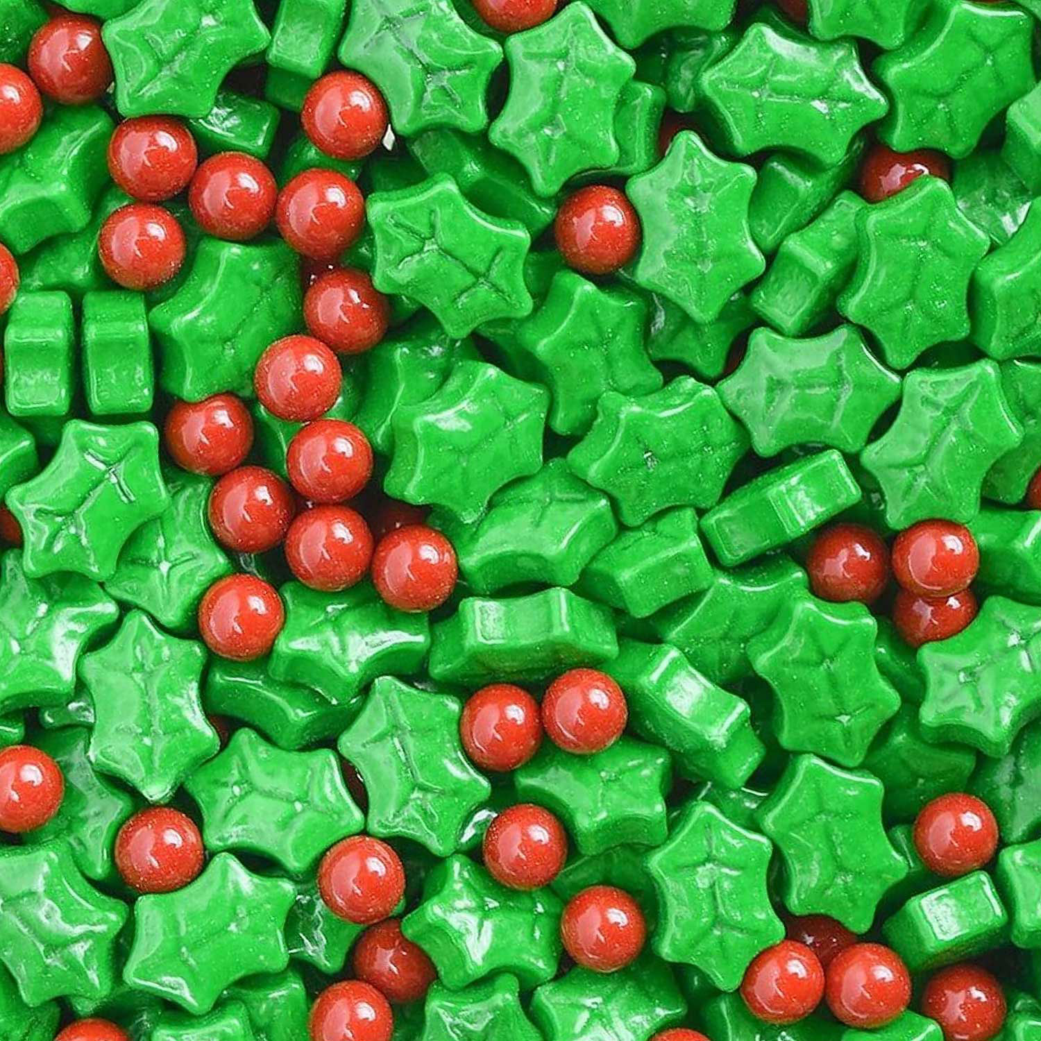 Christmas Holly Candy Sprinkles