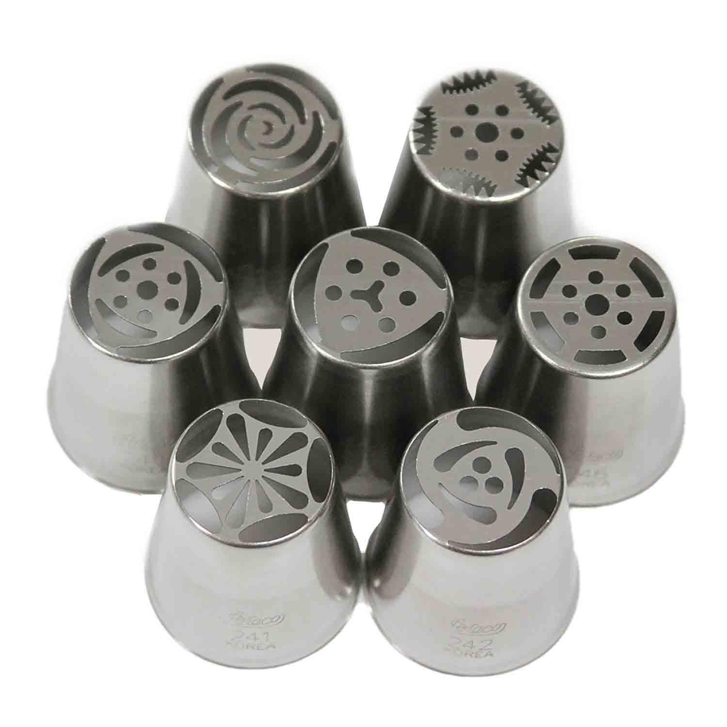 Large Russian Metal Piping Tip Set