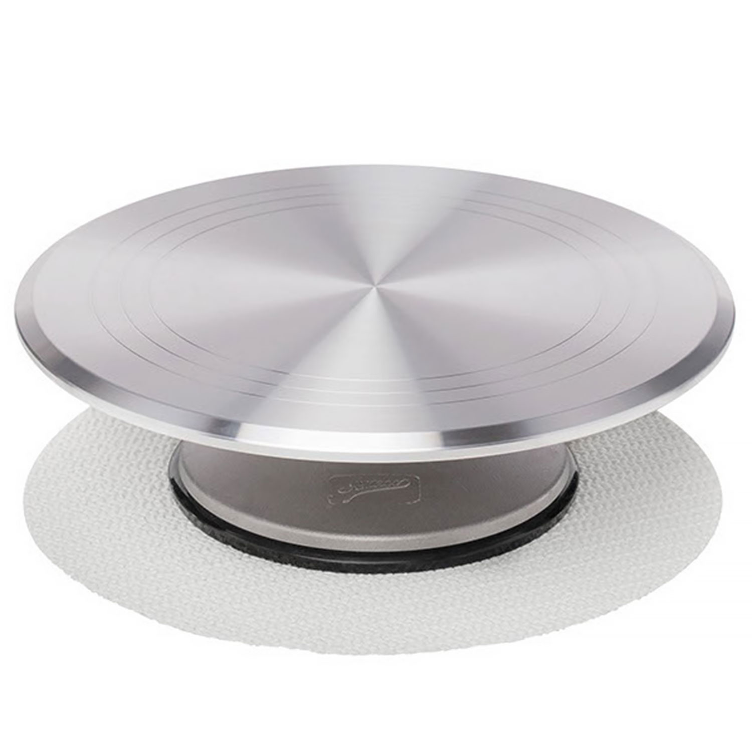 Ateco 615 12 Revolving Aluminum Cake Stand with Non-Slip Base