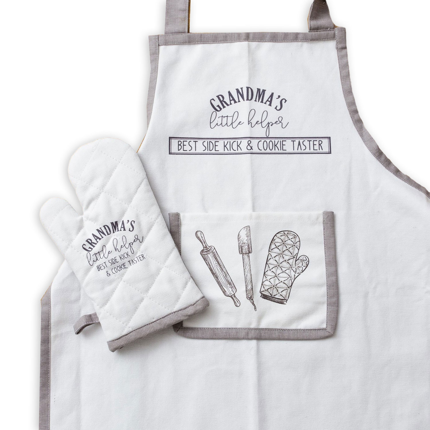 Handstand Kitchen Donut Shoppe Adult and Child Apron Set