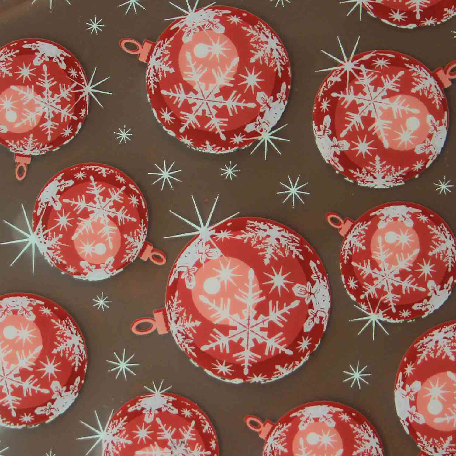 Chocolate Transfer Sheet- Christmas Ornaments - Sale