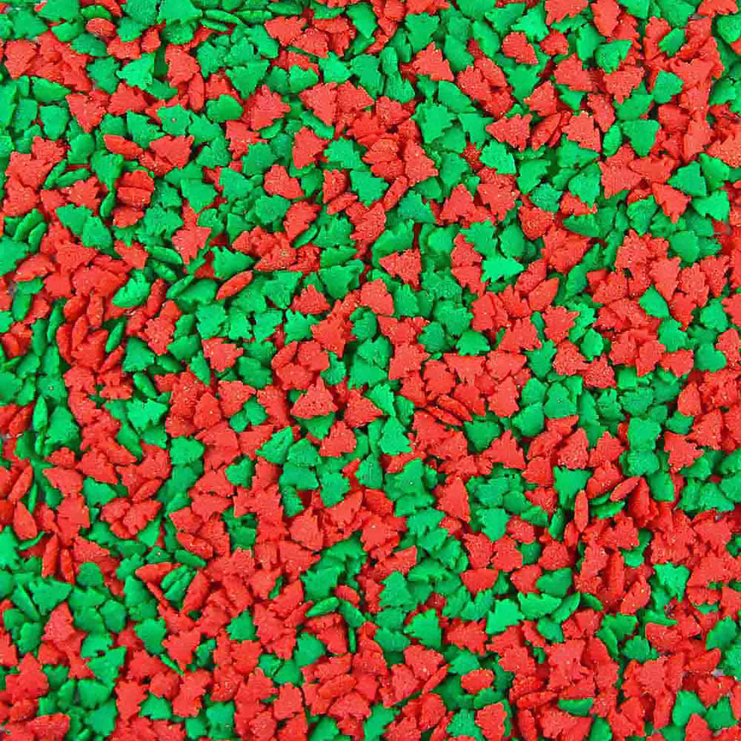 Red & Green Trees Edible Confetti Sprinkles - Sale