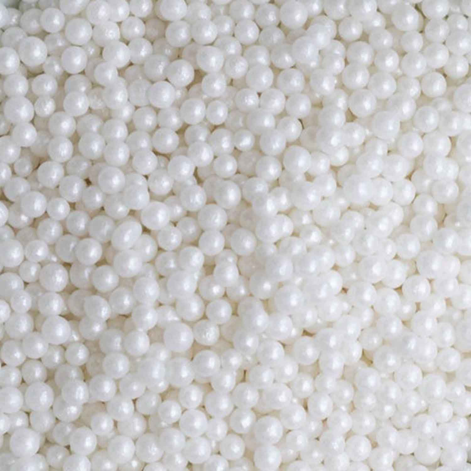 3mm White Sugar Pearls - Sale