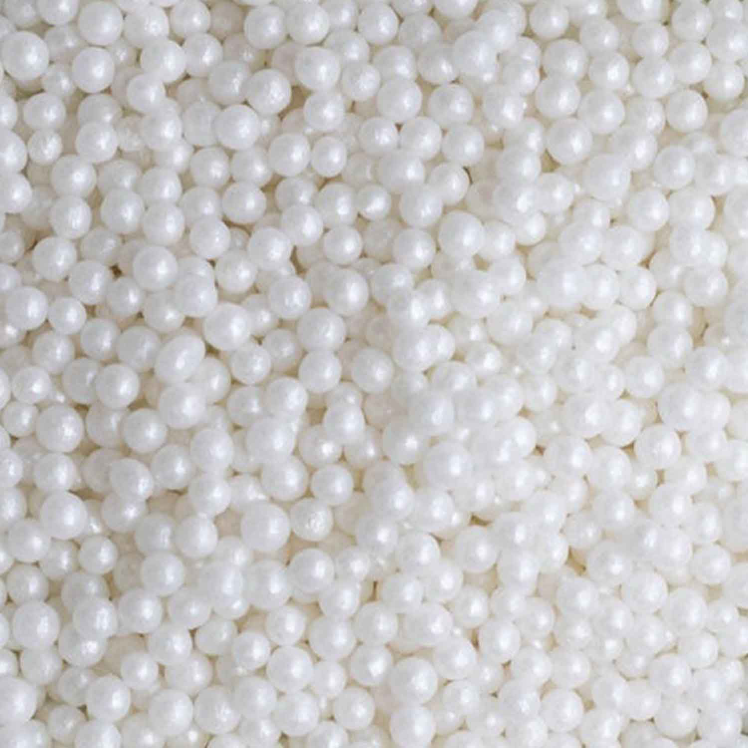 4mm White Sugar Pearls - Sale