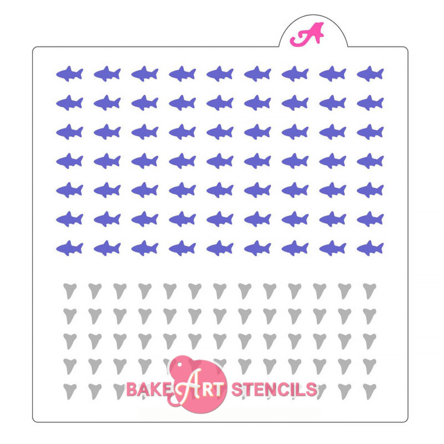 Shark Sprinkle Stencil
