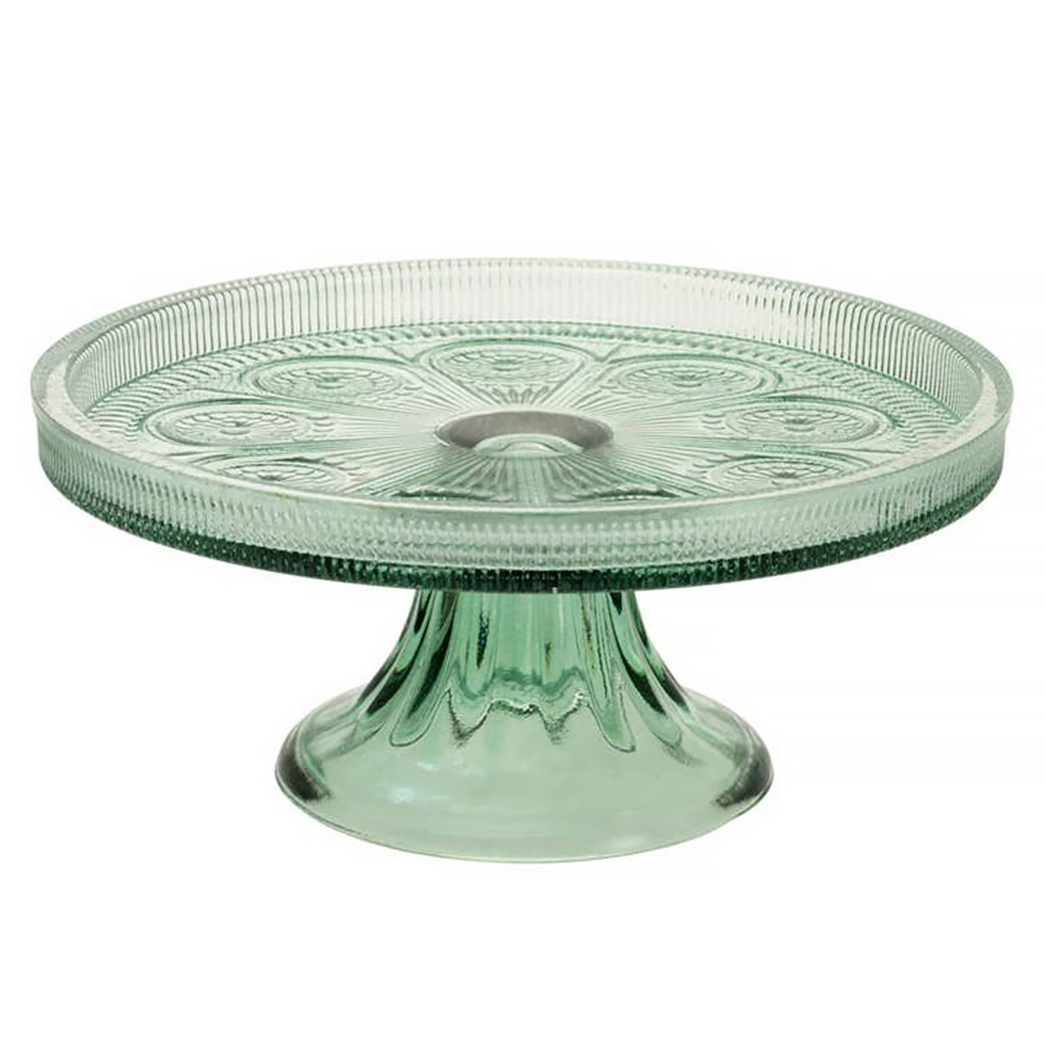 Sage Green Codi Glass Cake Stand