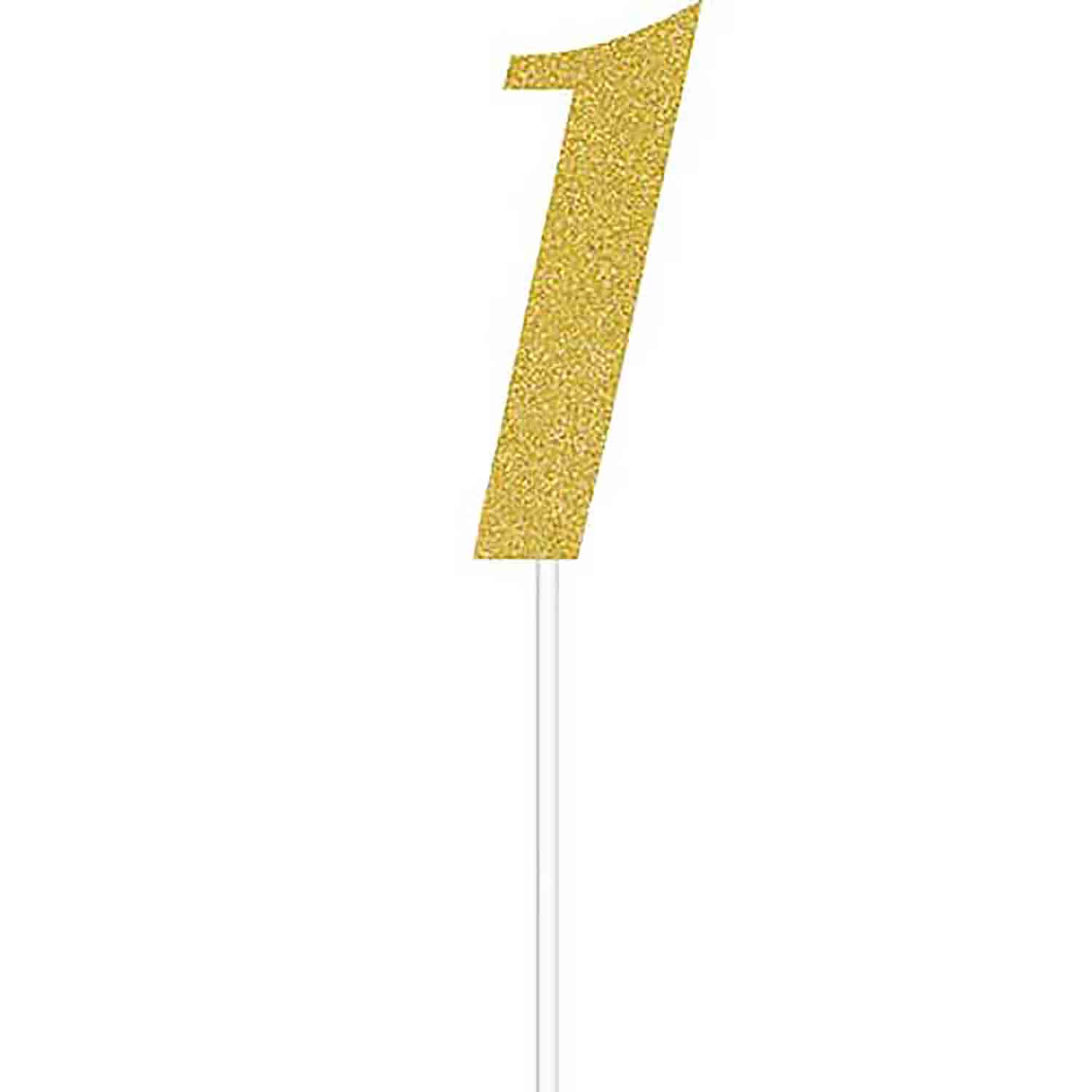 Number 1 Gold Cake Topper