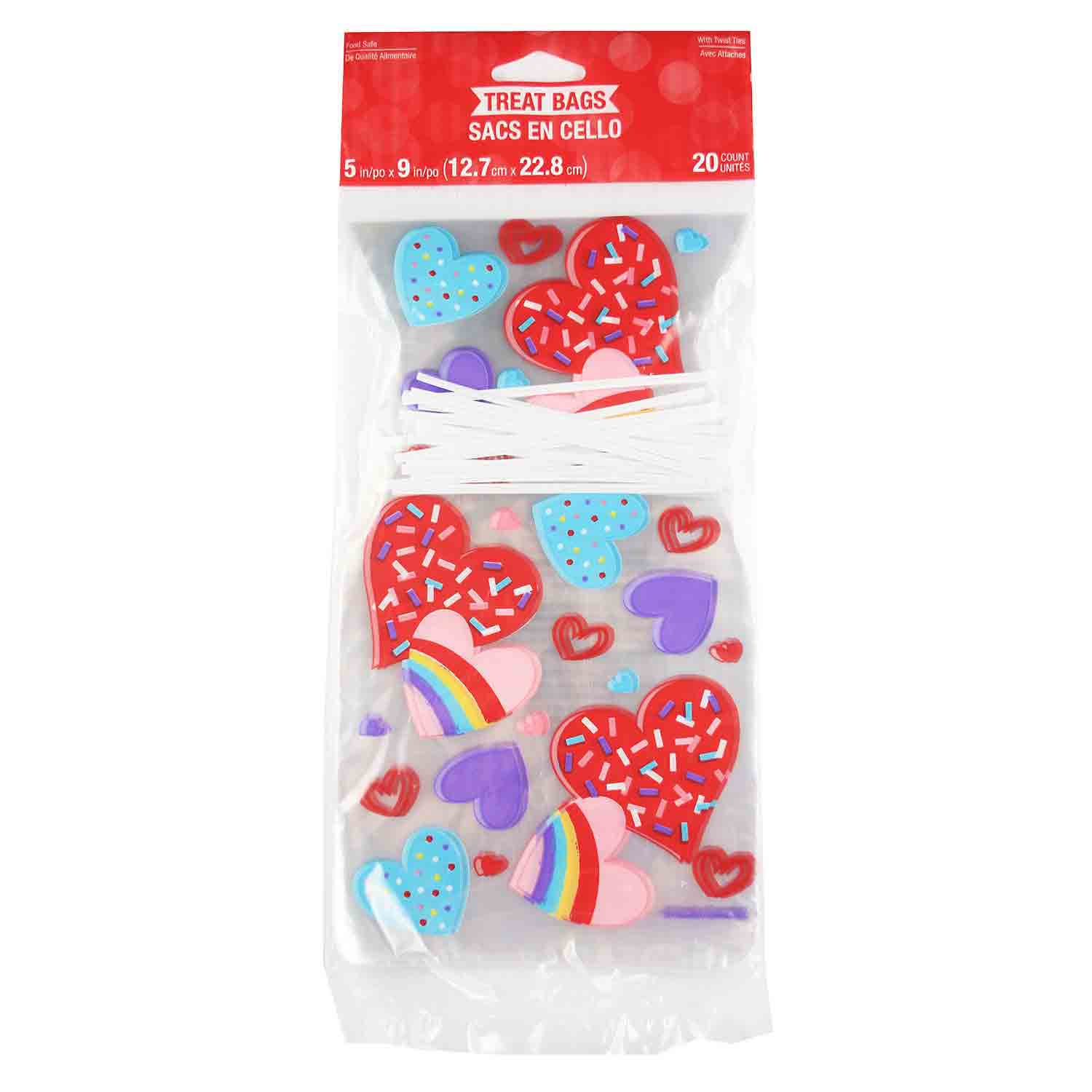 Valentine Treat Bags With Ties