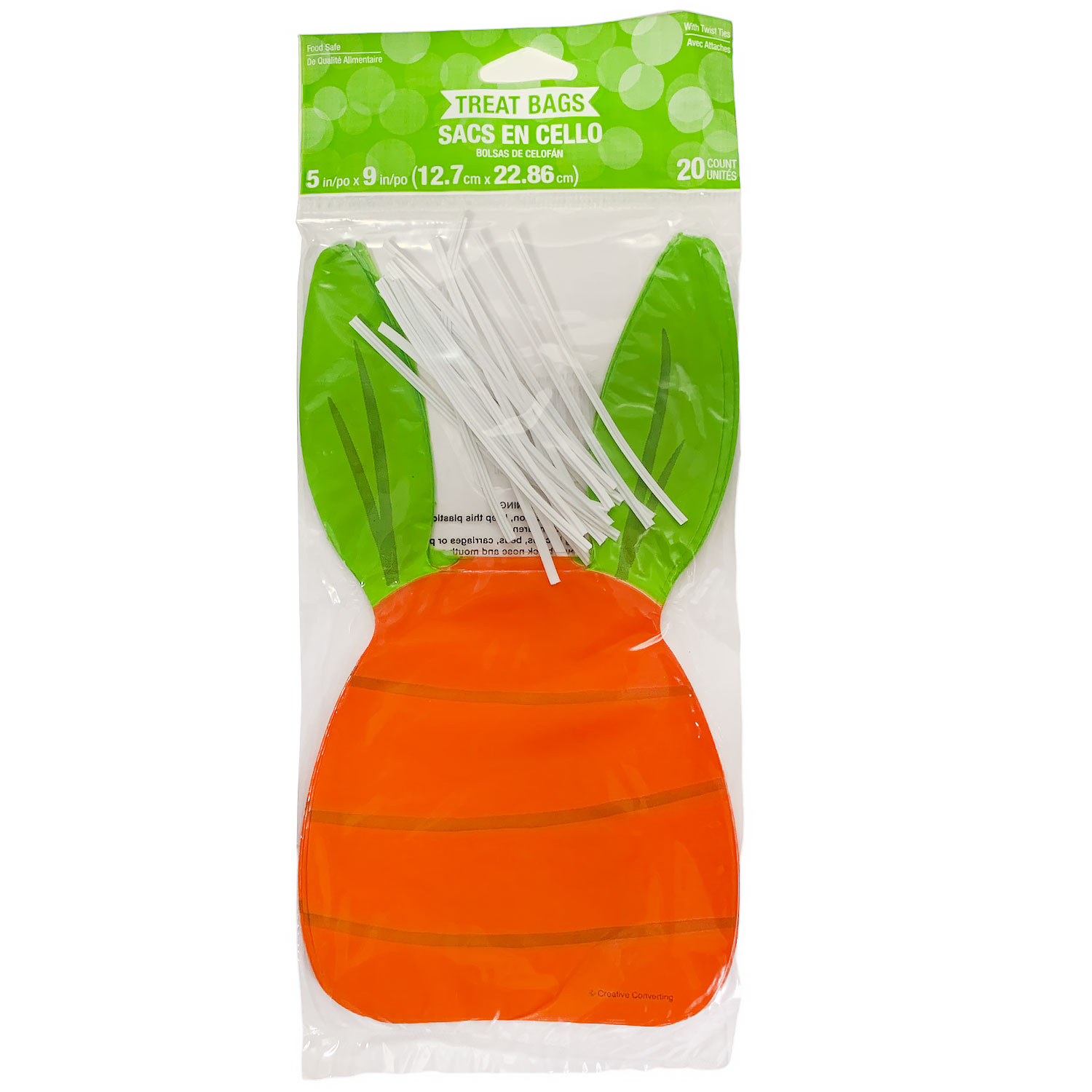 Easter Carrot Treat Bags With Ties