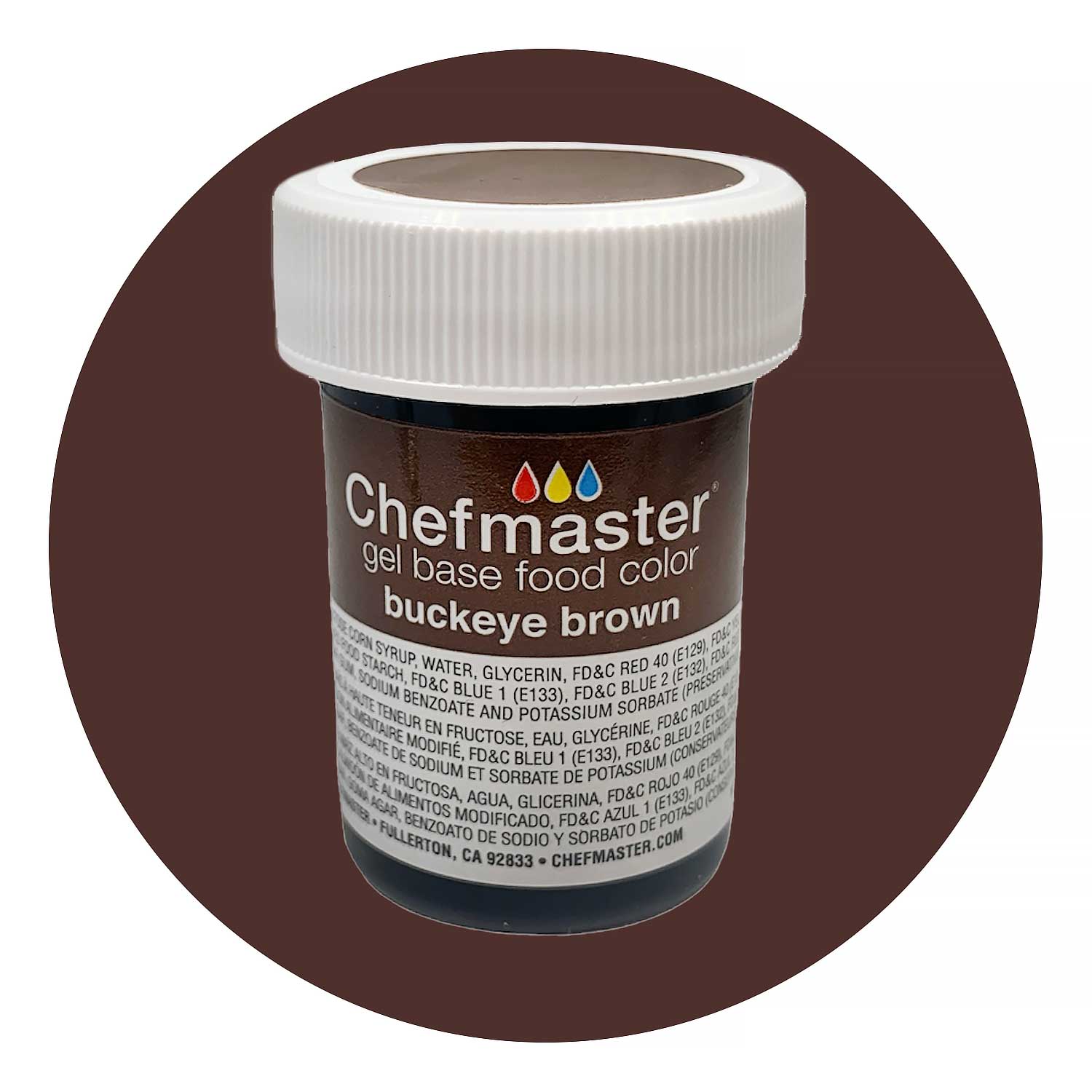 Buckeye Brown Food Color Gel - CFM-7314 | Country Kitchen SweetArt