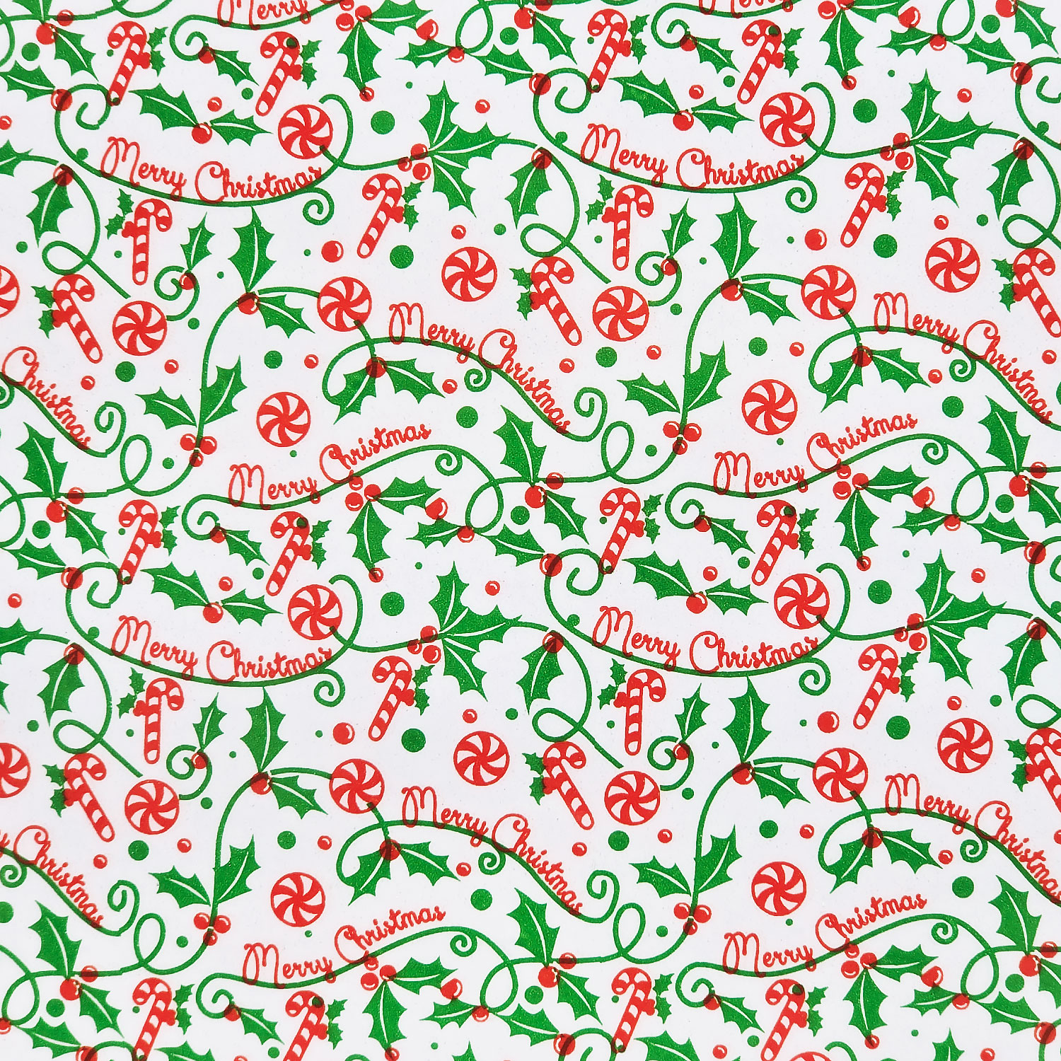 Peppermint Christmas Chocolate Transfer Sheet