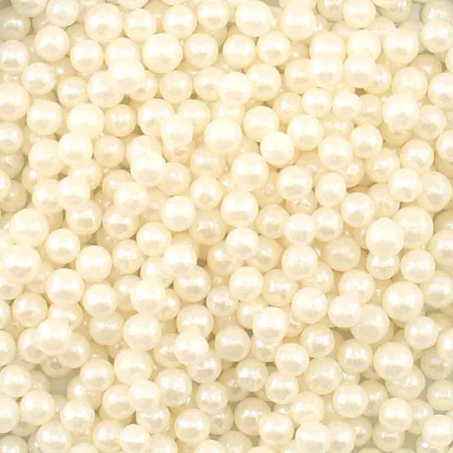 4mm White Sugar Pearls