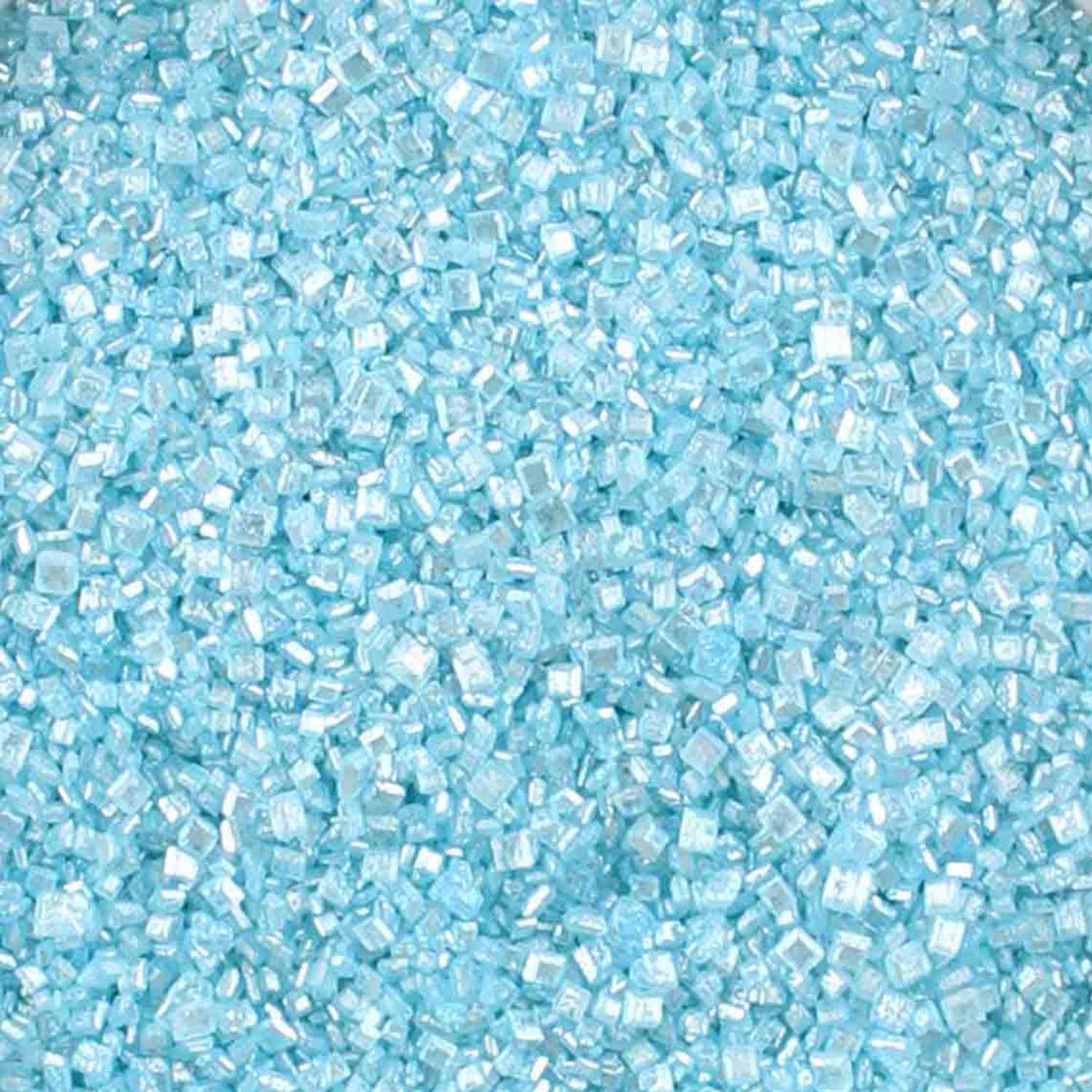 Light Blue Pearlized Sugar Crystals