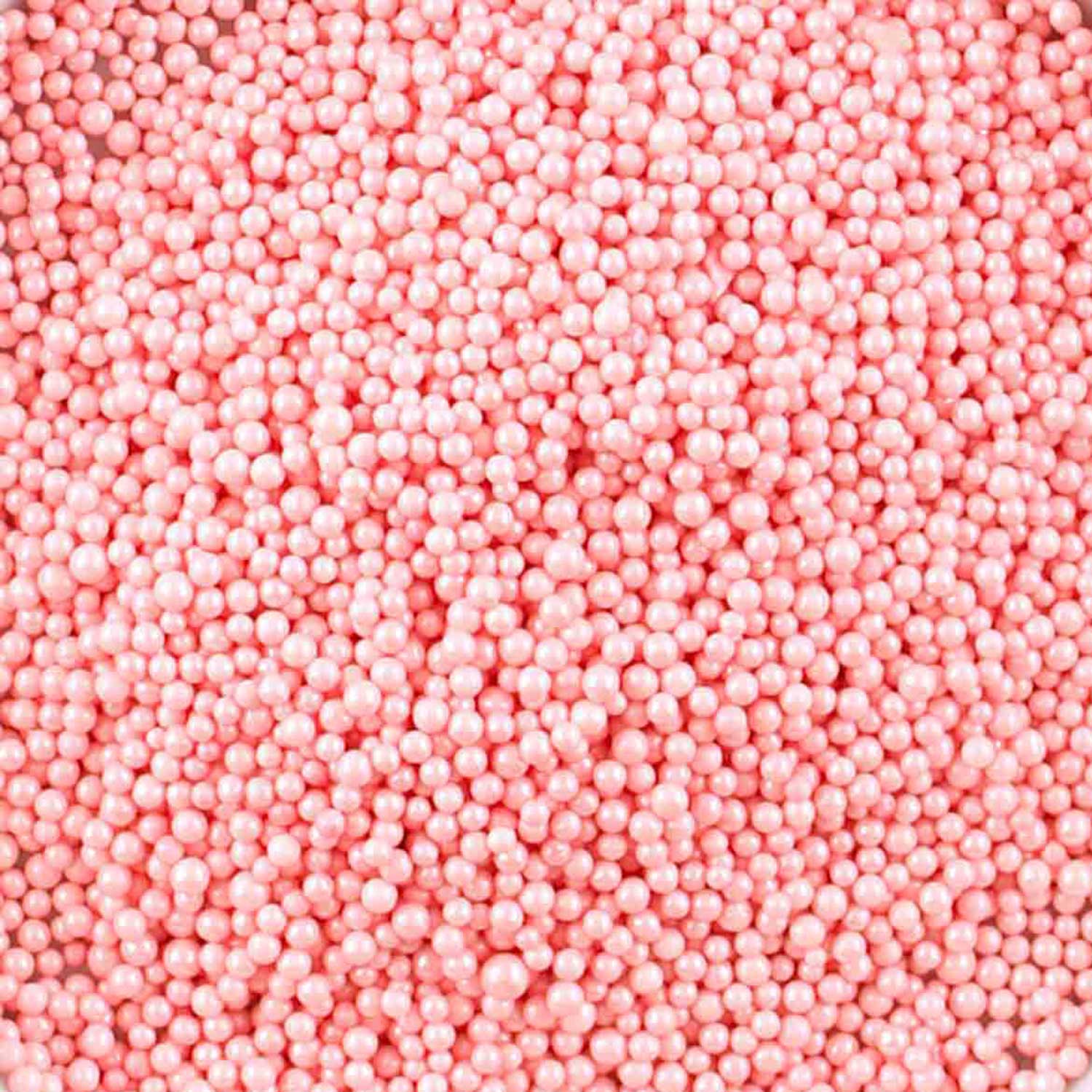 Pink Shimmer Nonpareil Sprinkles