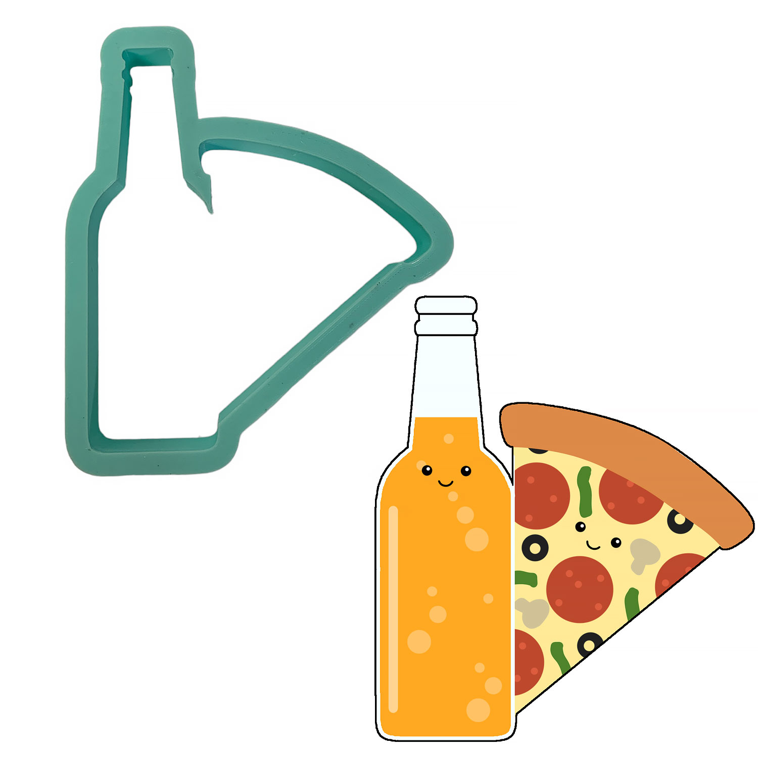 Pizza and Beer Cookie Cutter