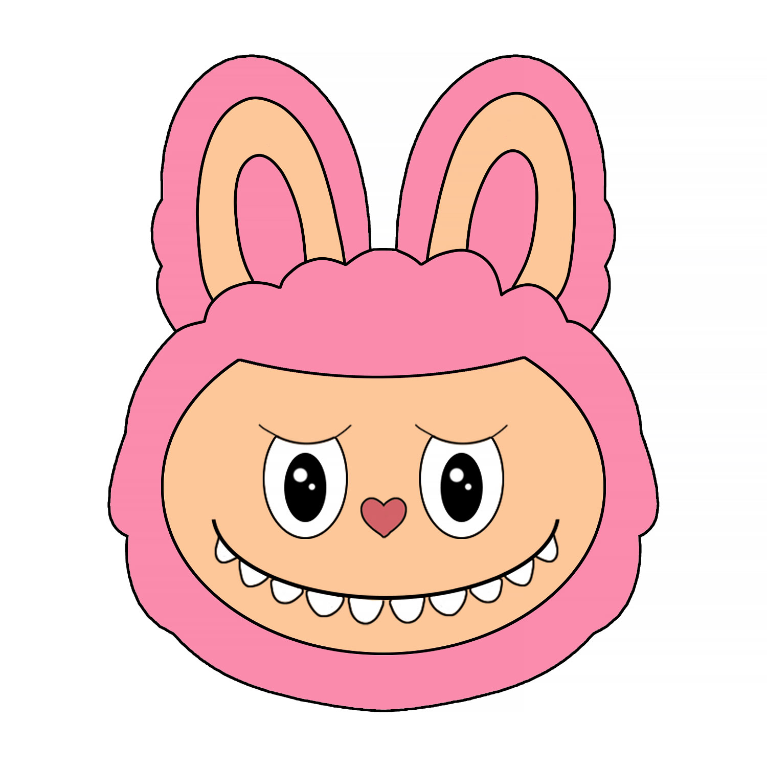 Fluffy Monster Face Cookie Cutter