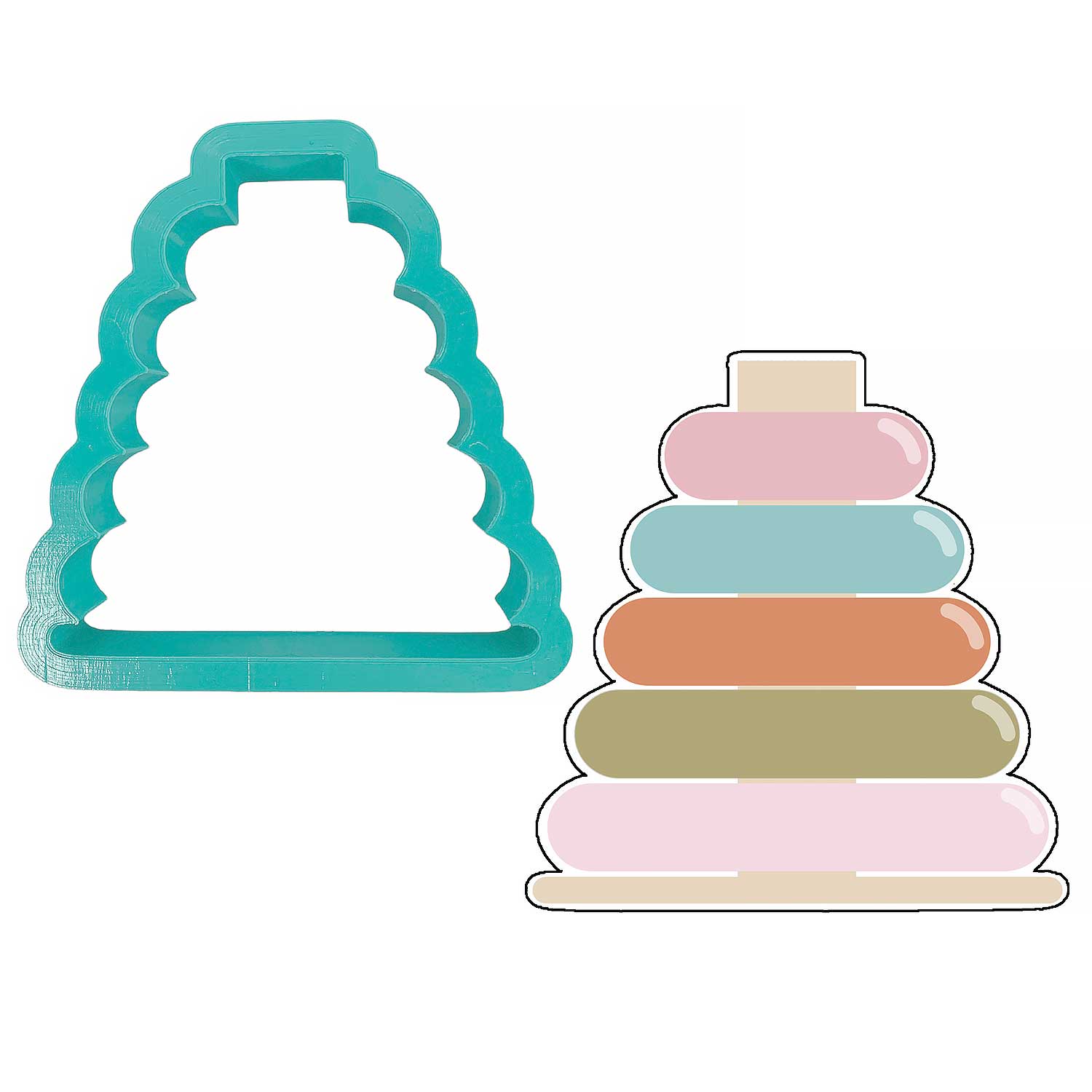Ring Stacked Toy Cookie Cutter